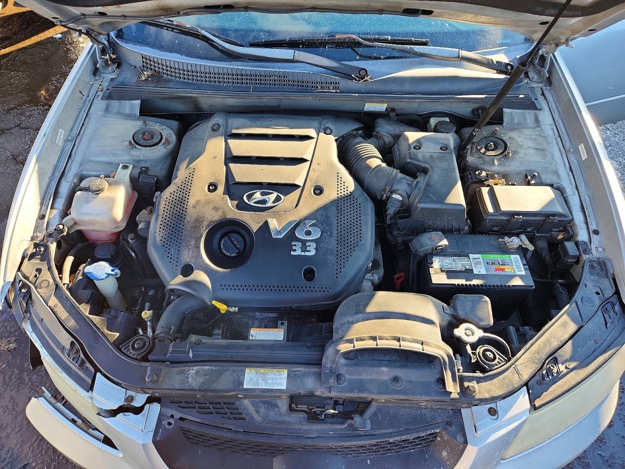 2008 Hyundai Sonata Se V6 Silver vin: 5NPEU46F98H340632