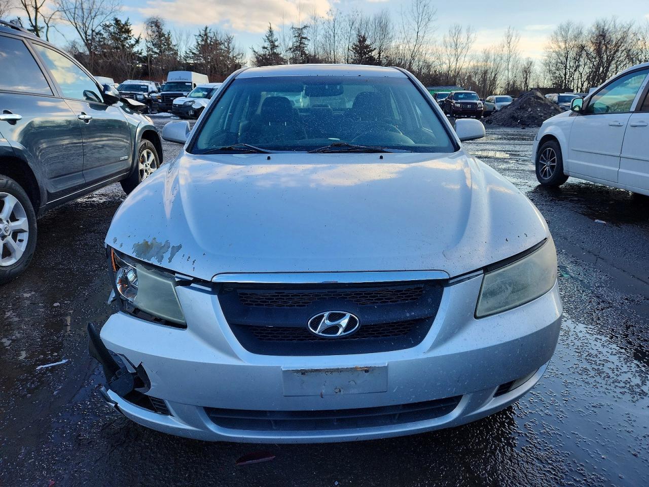 2008 Hyundai Sonata Se V6 Silver vin: 5NPEU46F98H340632
