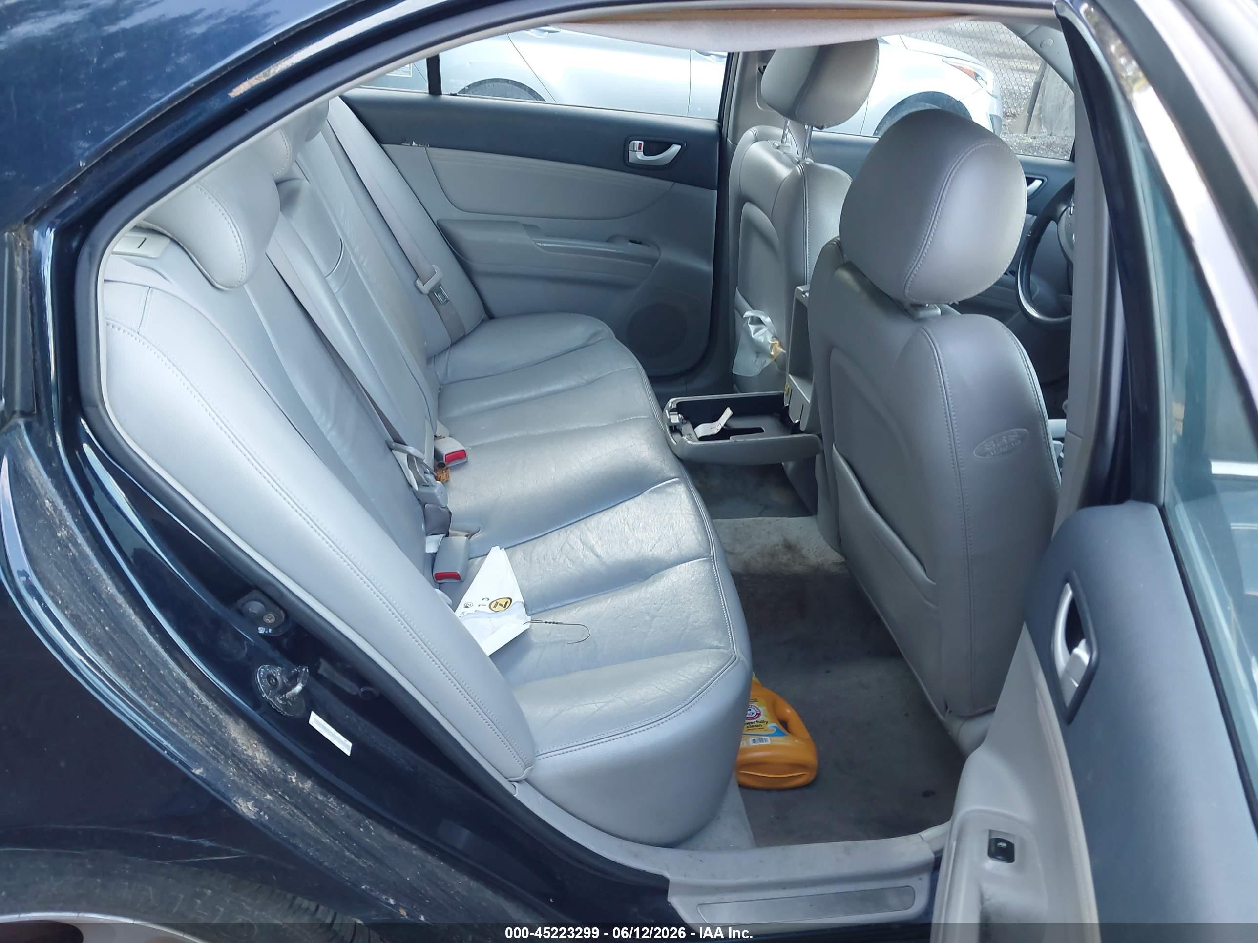 2008 Hyundai Sonata Limited V6/se V6 Dark Blue vin: 5NPEU46F98H345829