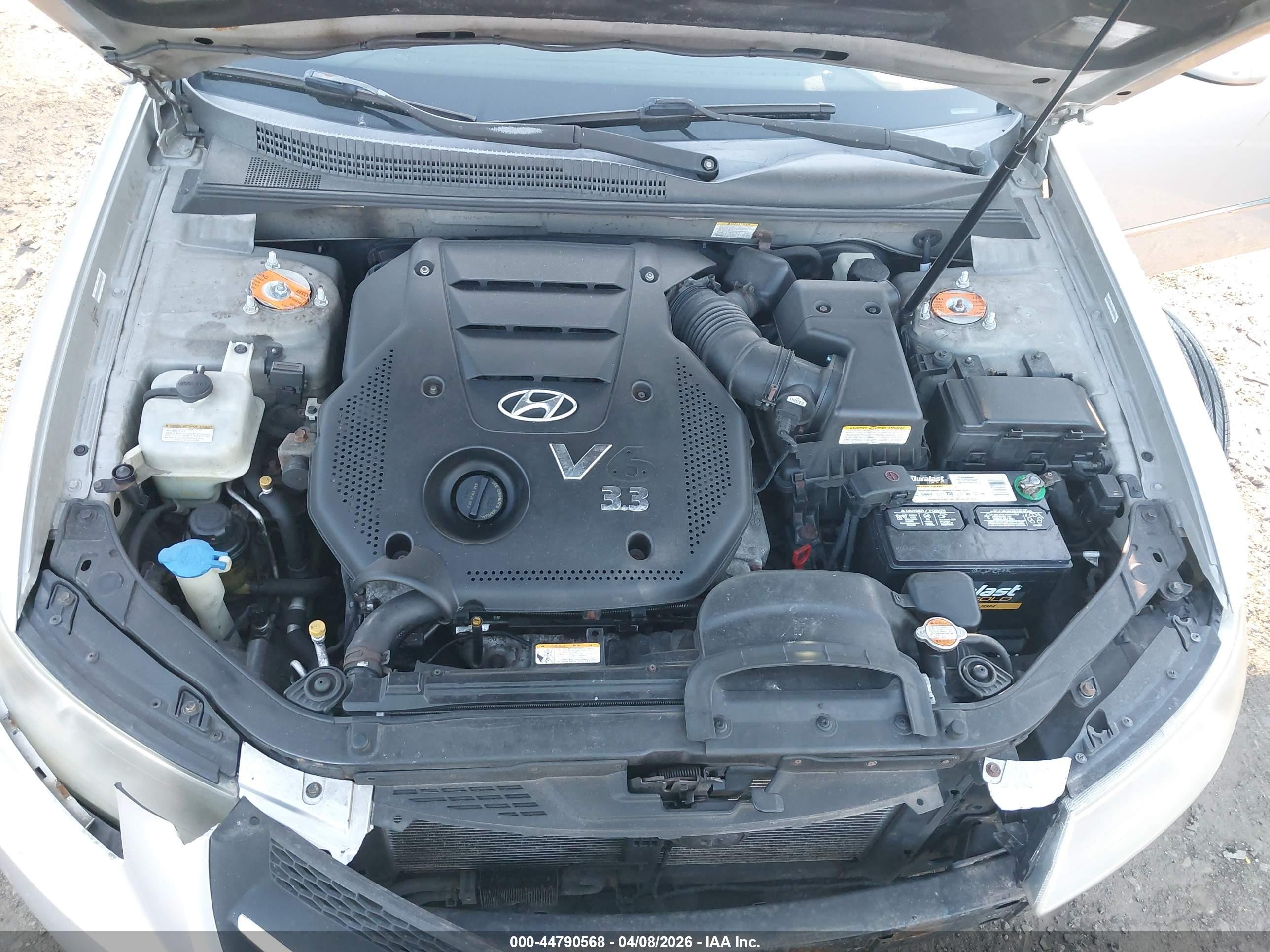 2008 Hyundai Sonata Limited V6/se V6 Gray vin: 5NPEU46F98H356877