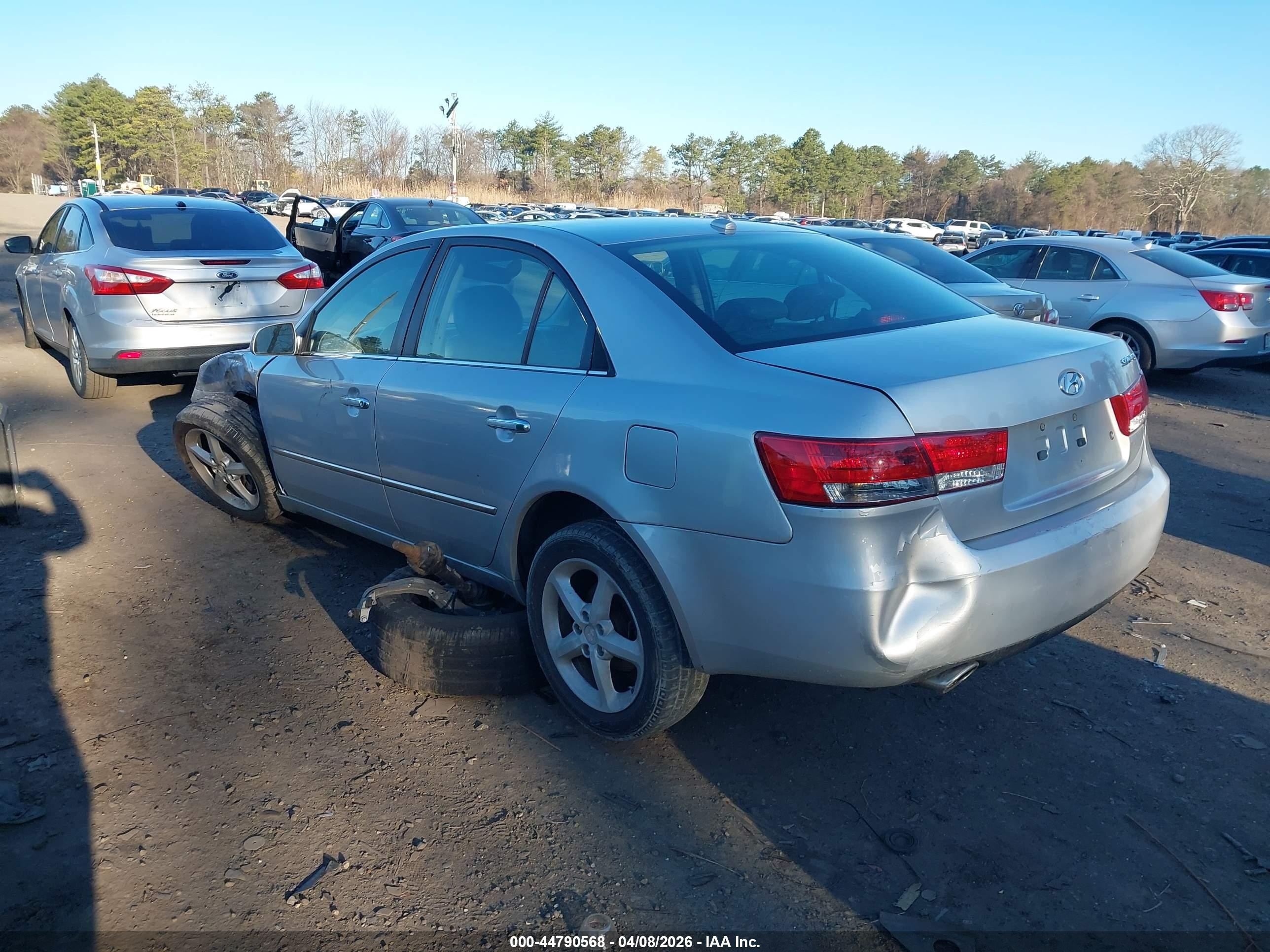 2008 Hyundai Sonata Limited V6/se V6 Gray vin: 5NPEU46F98H356877