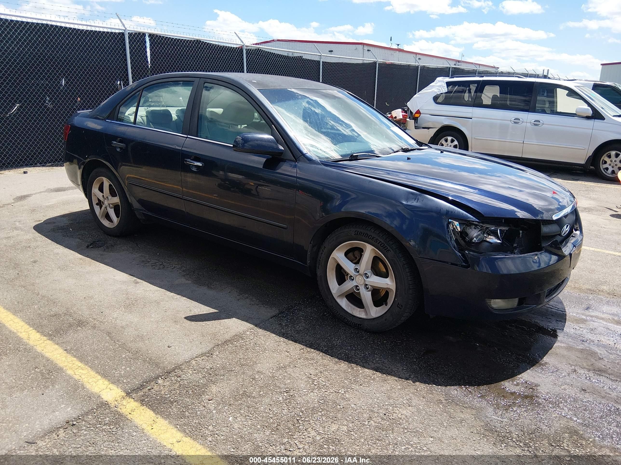 2008 Hyundai Sonata Limited V6/se V6 Navy vin: 5NPEU46F98H375932