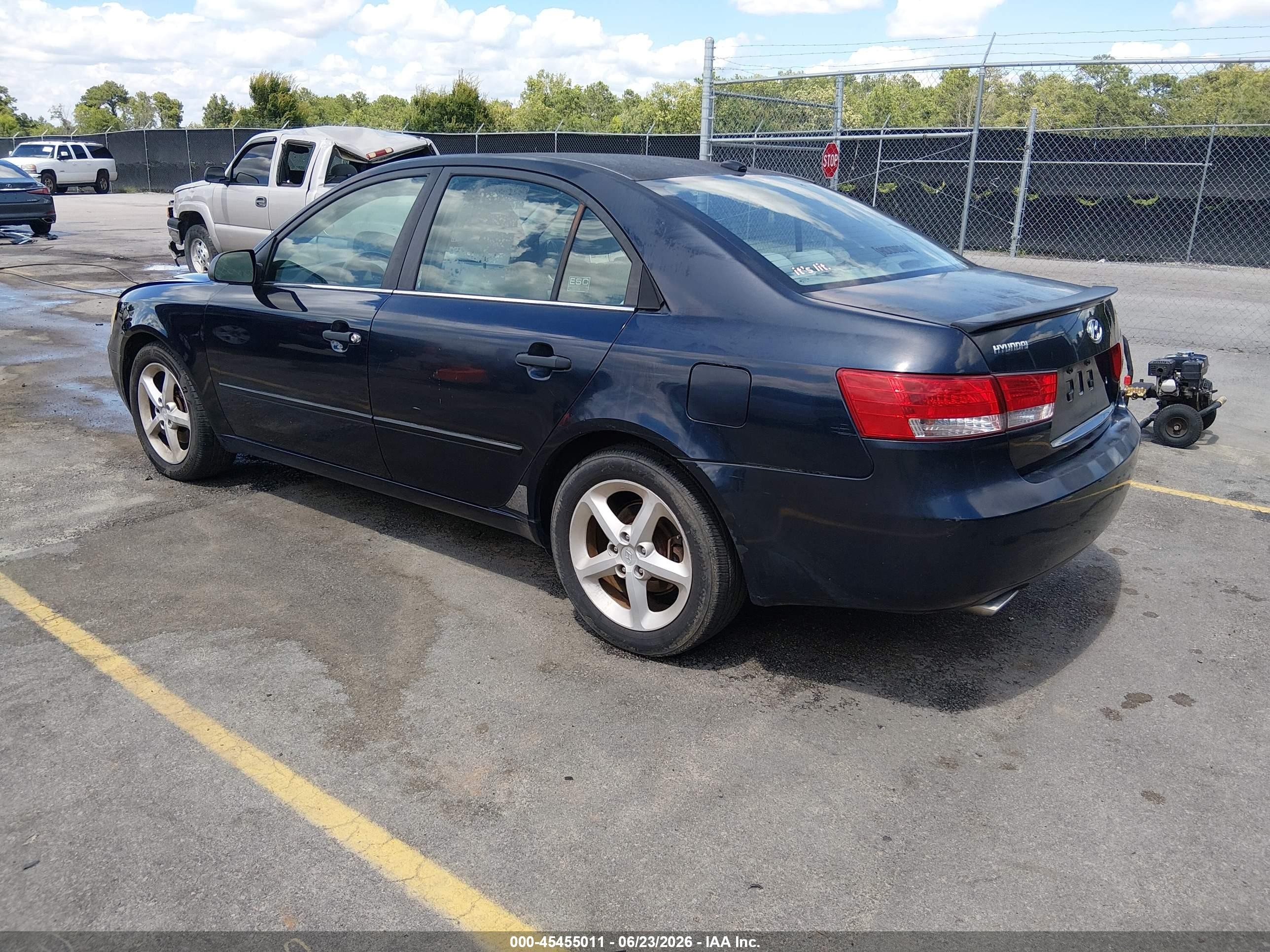 2008 Hyundai Sonata Limited V6/se V6 Navy vin: 5NPEU46F98H375932