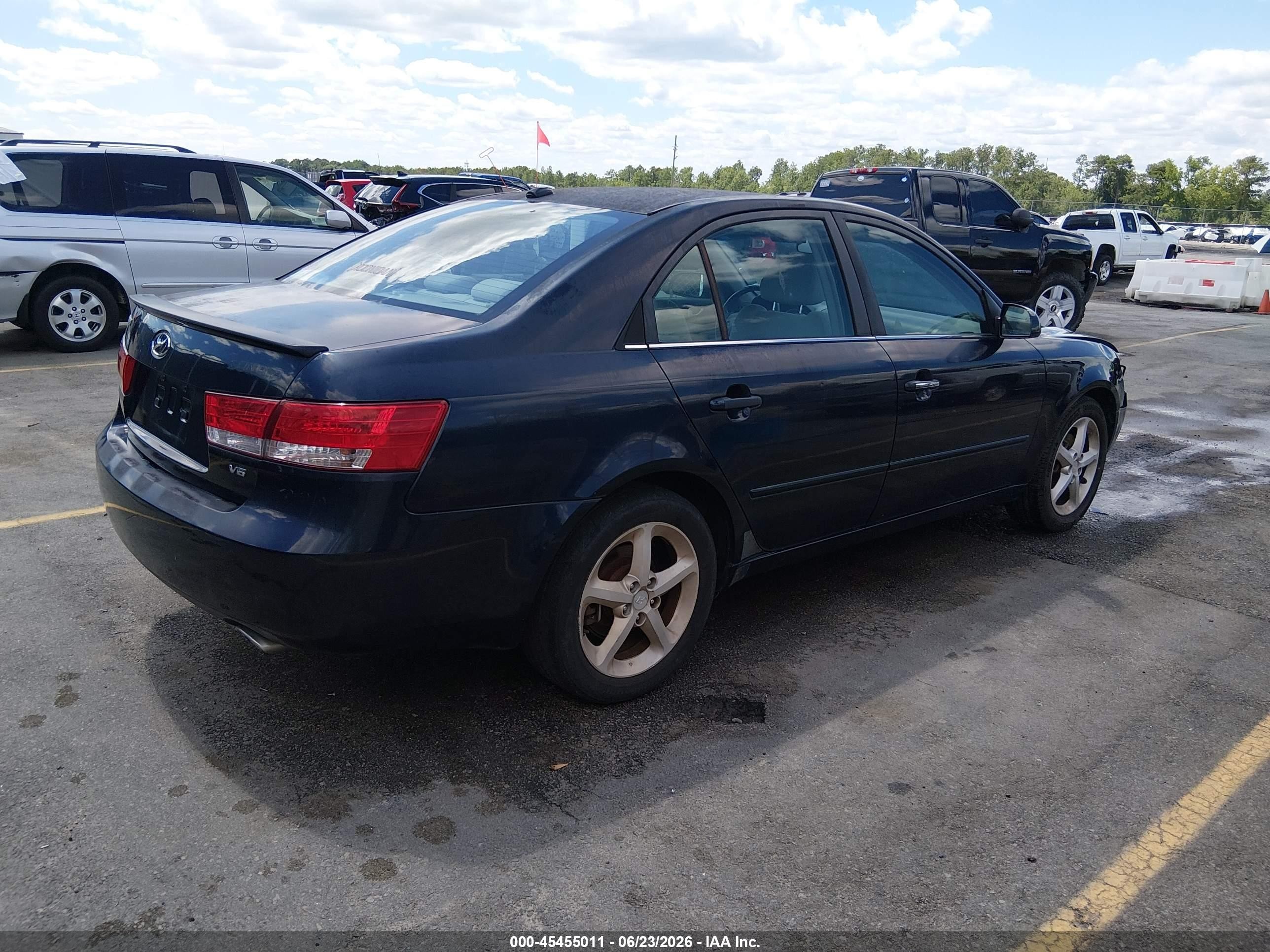 2008 Hyundai Sonata Limited V6/se V6 Navy vin: 5NPEU46F98H375932