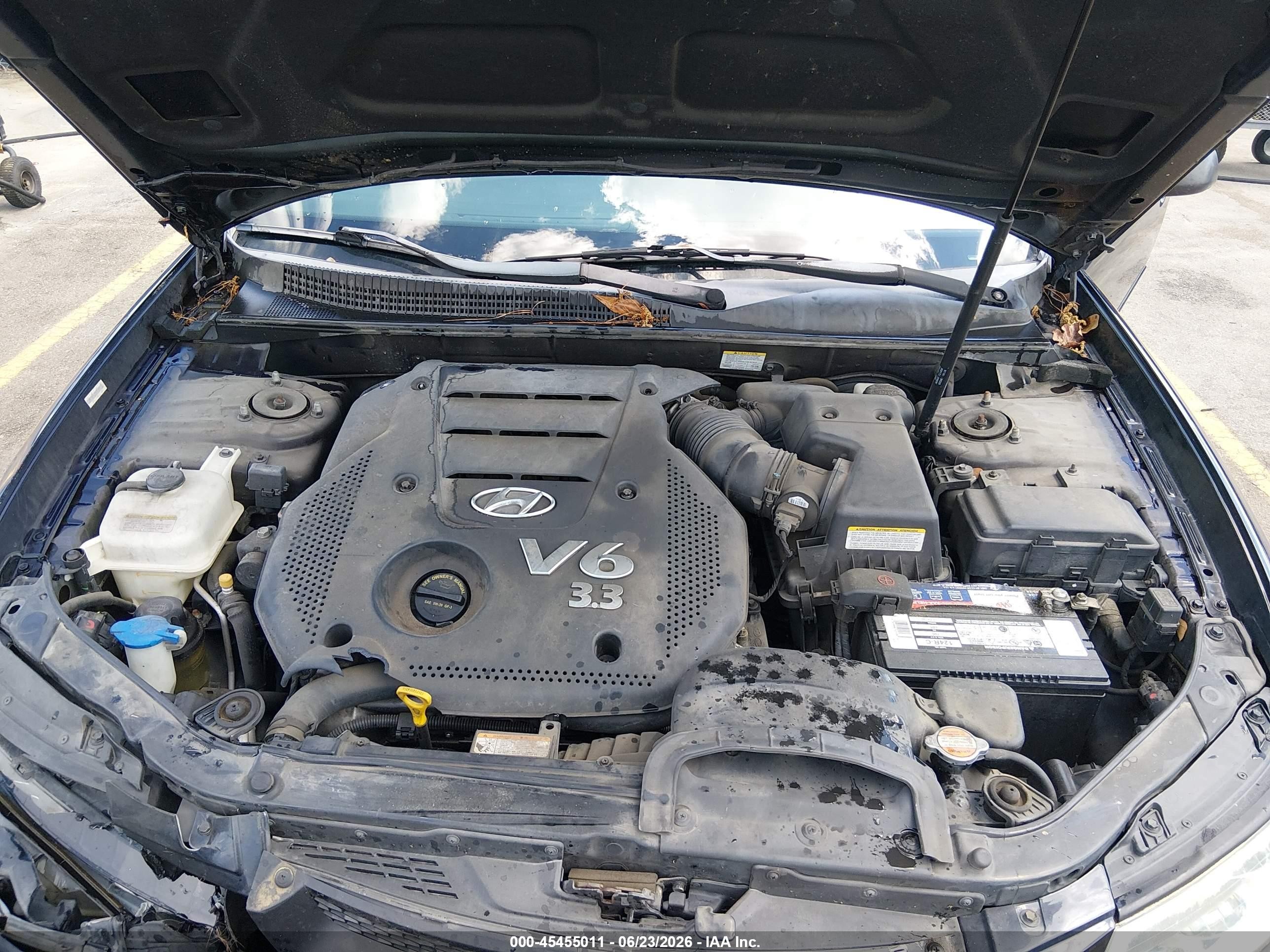 2008 Hyundai Sonata Limited V6/se V6 Navy vin: 5NPEU46F98H375932