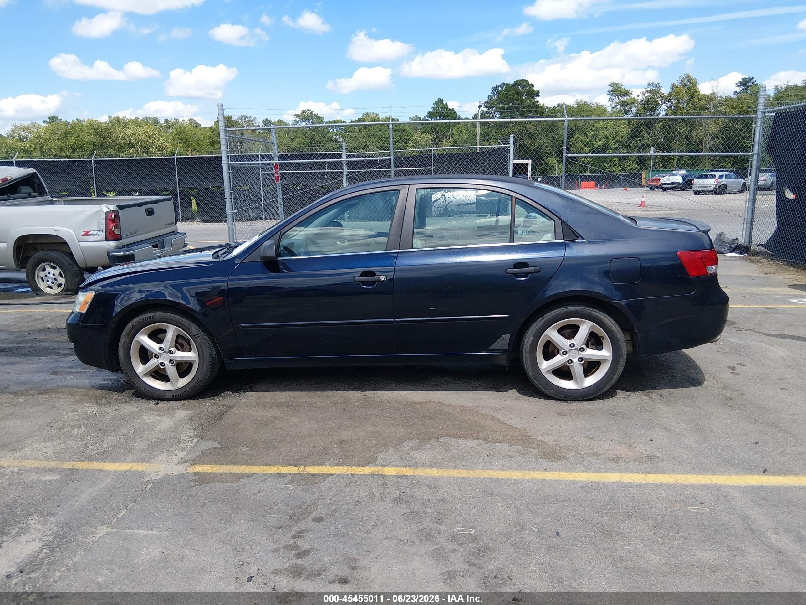 2008 Hyundai Sonata Limited V6/se V6 Navy vin: 5NPEU46F98H375932