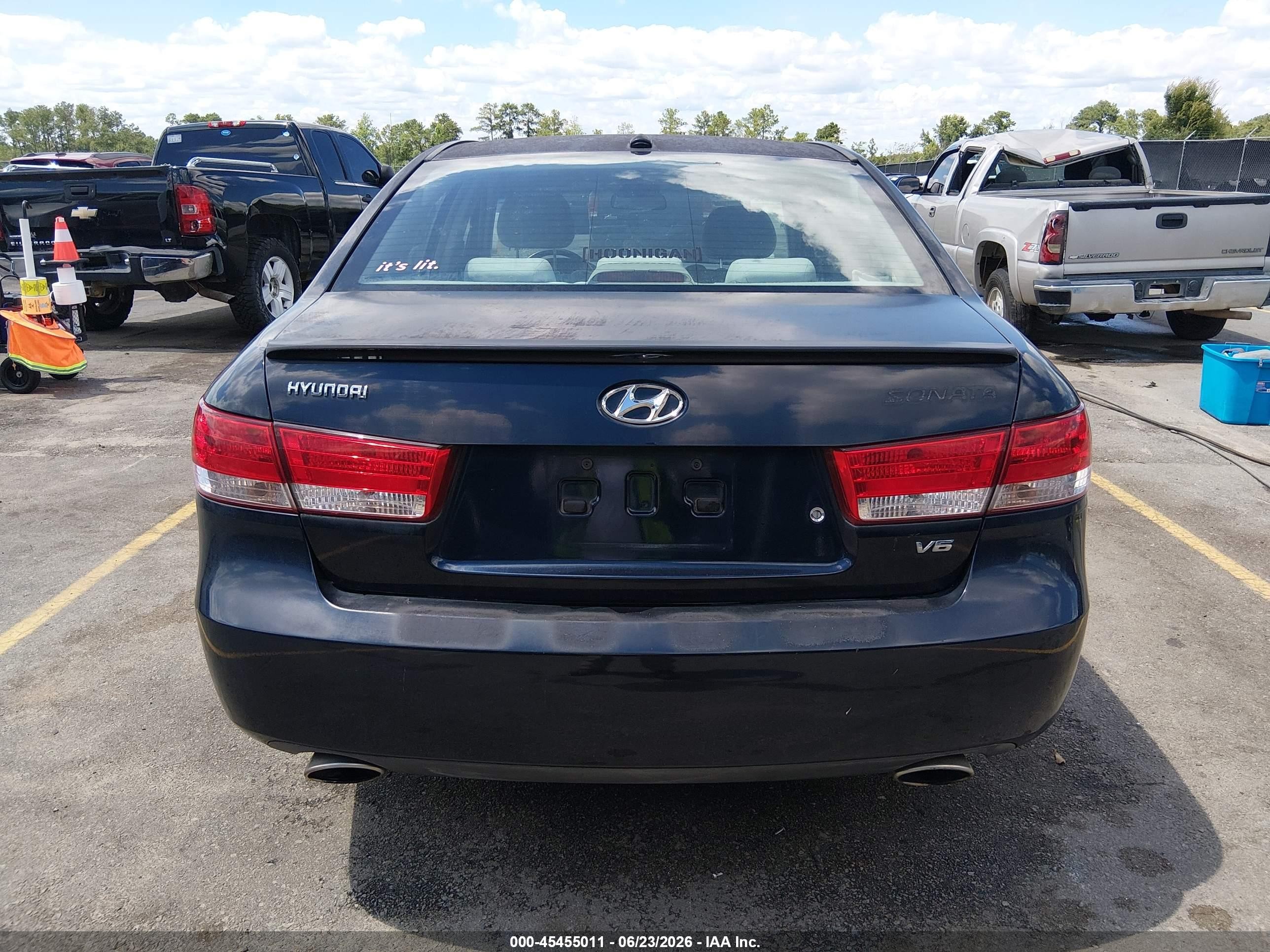2008 Hyundai Sonata Limited V6/se V6 Navy vin: 5NPEU46F98H375932