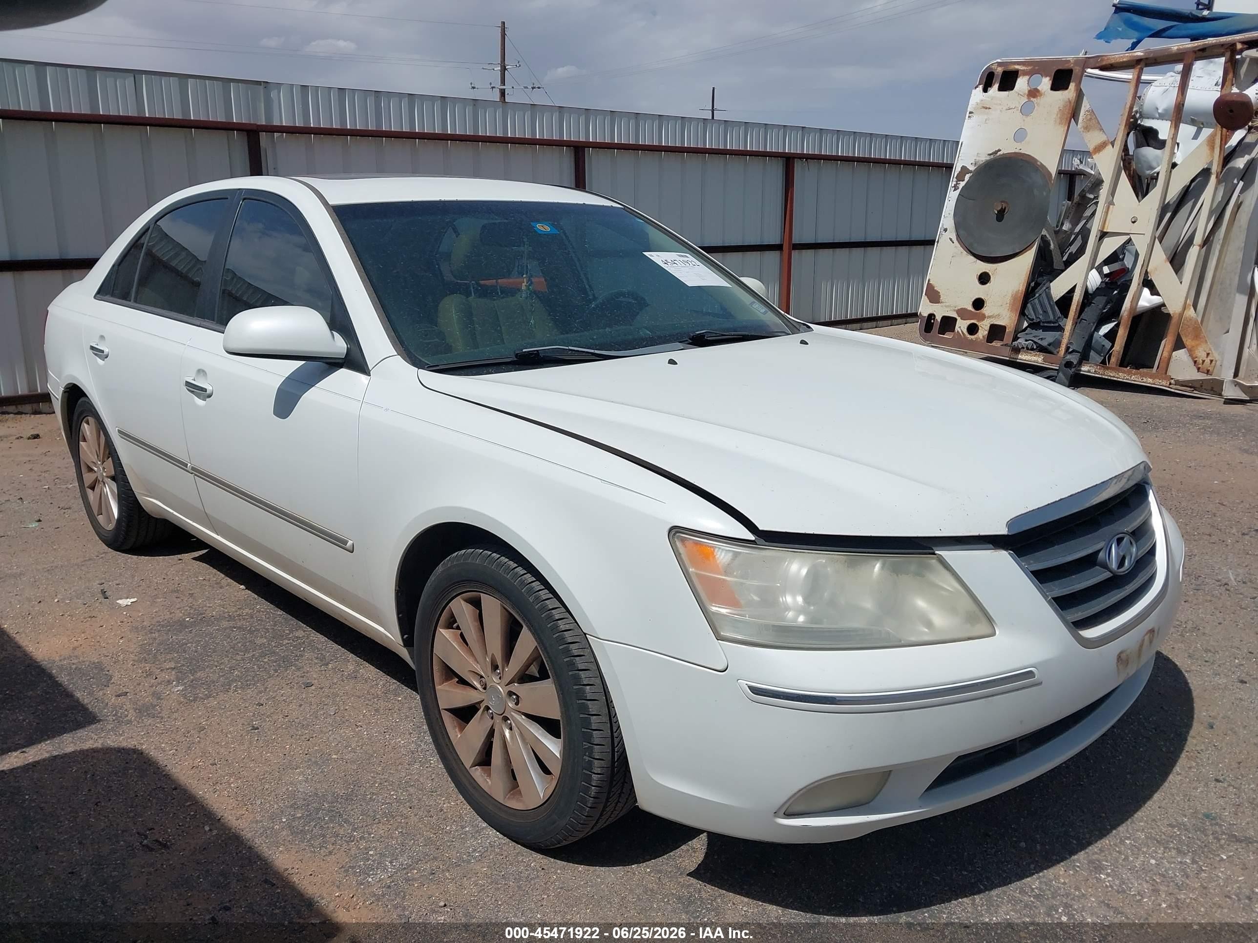 2009 Hyundai Sonata Limited V6 Белый vin: 5NPEU46F99H427111