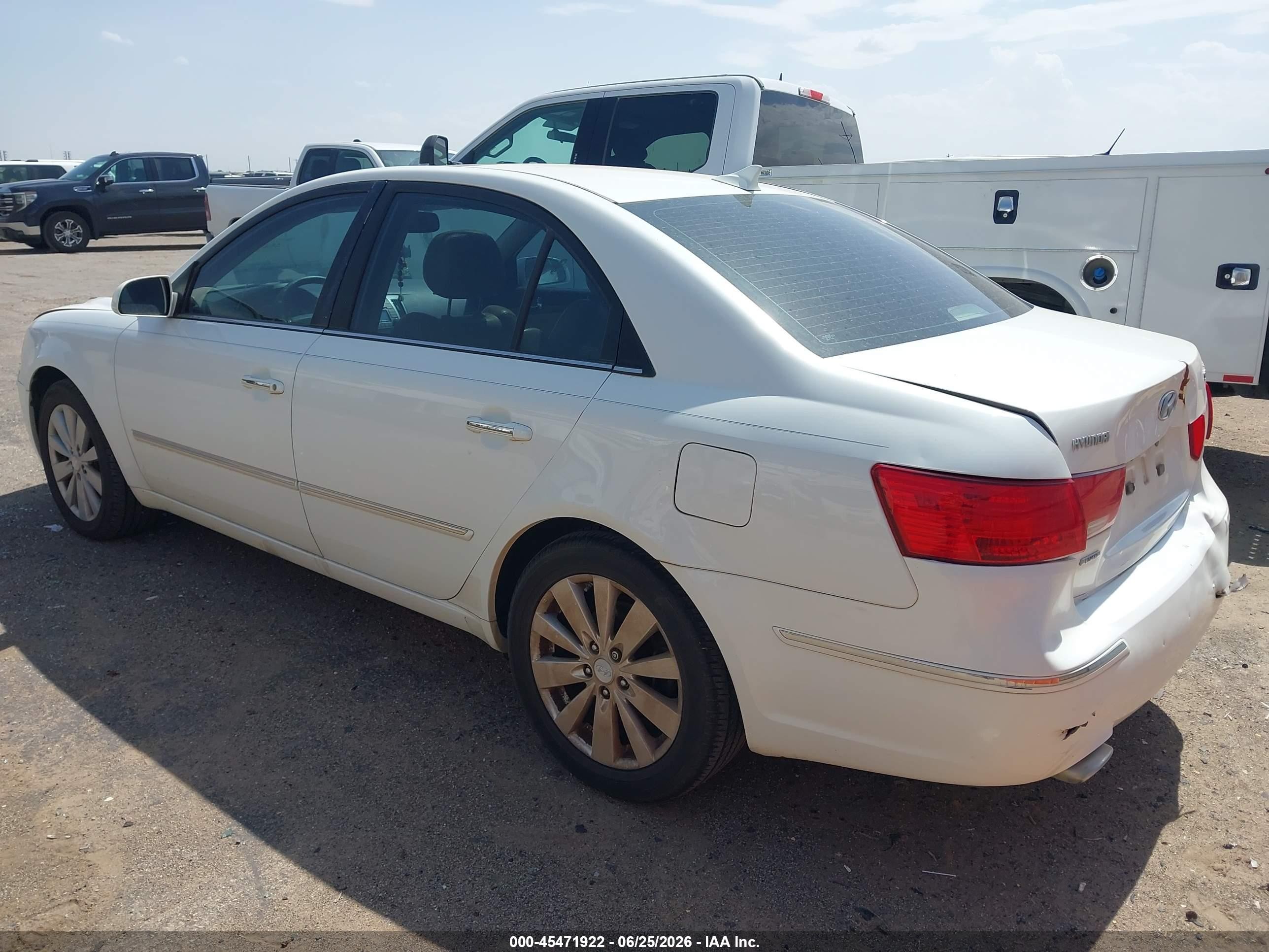2009 Hyundai Sonata Limited V6 Белый vin: 5NPEU46F99H427111