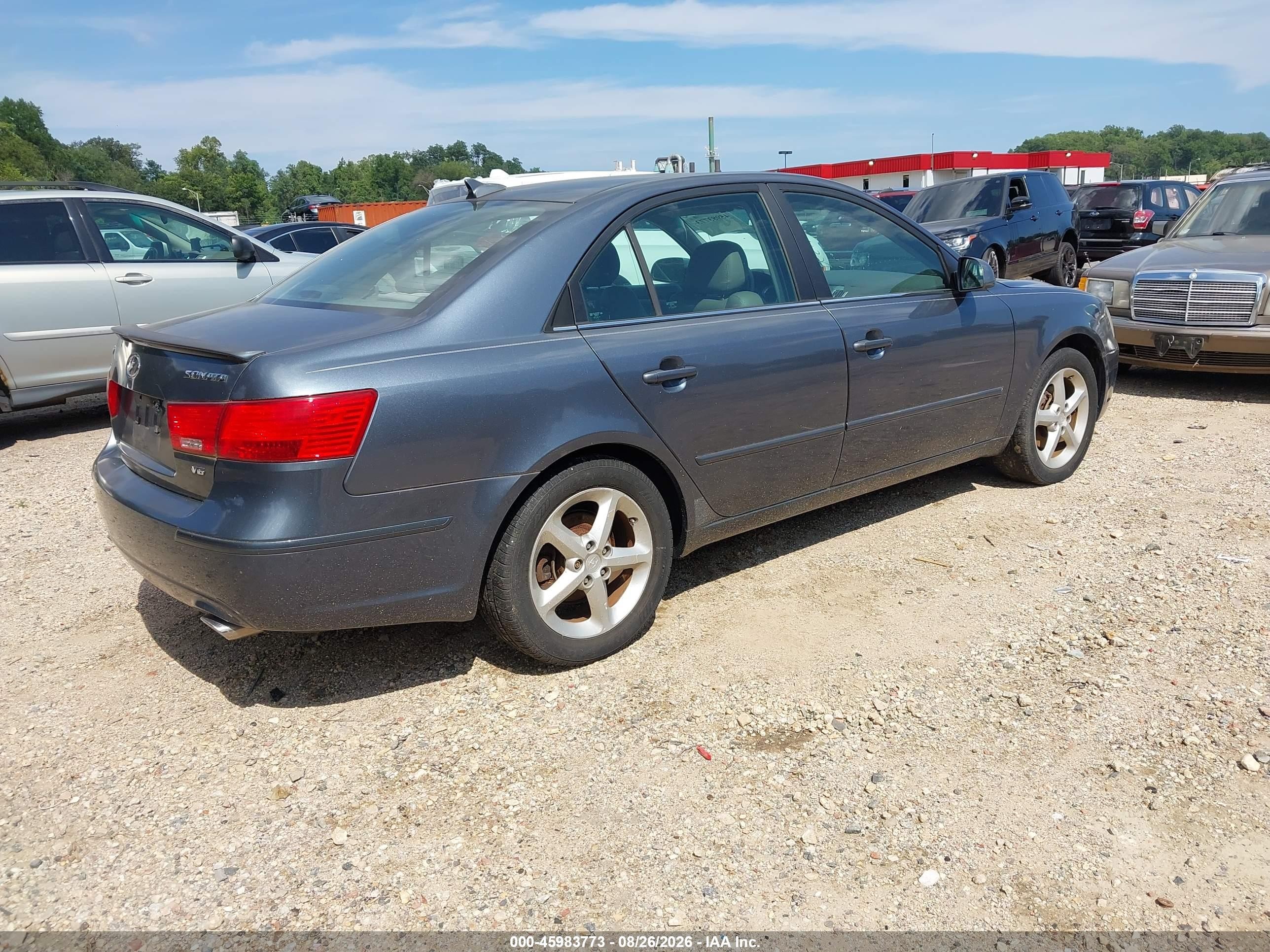 2009 Hyundai Sonata Se V6 Серый vin: 5NPEU46F99H502163