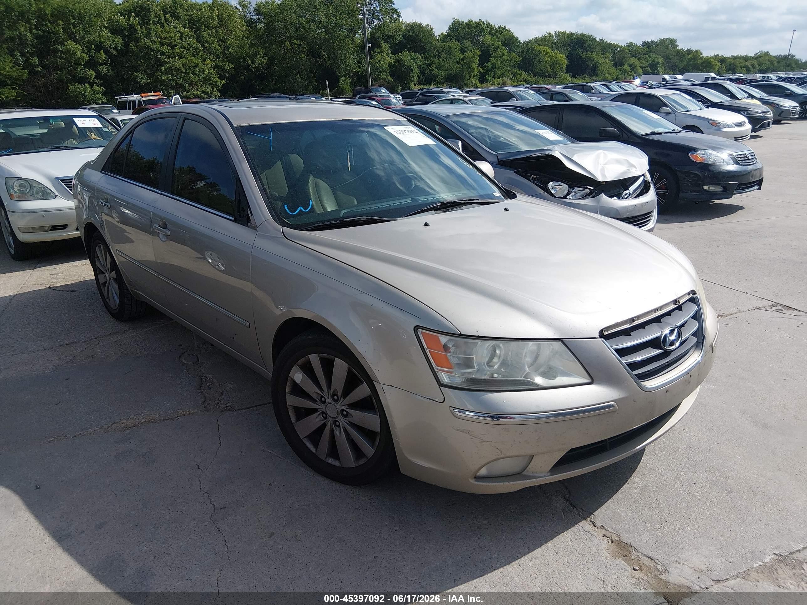 2009 Hyundai Sonata Limited V6 Blue vin: 5NPEU46F99H545661