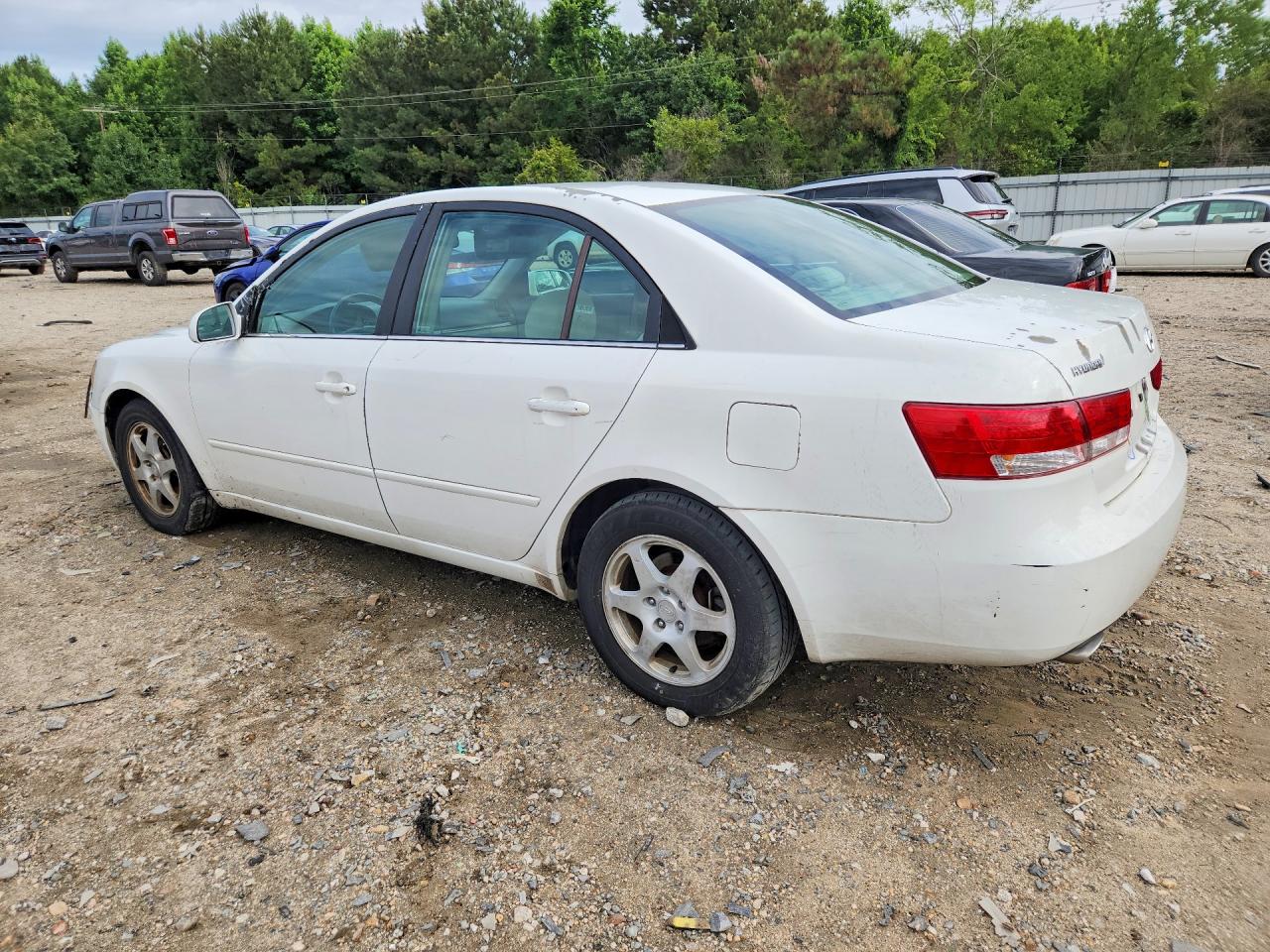 2006 Hyundai Sonata Gls V6 White vin: 5NPEU46FX6H054267