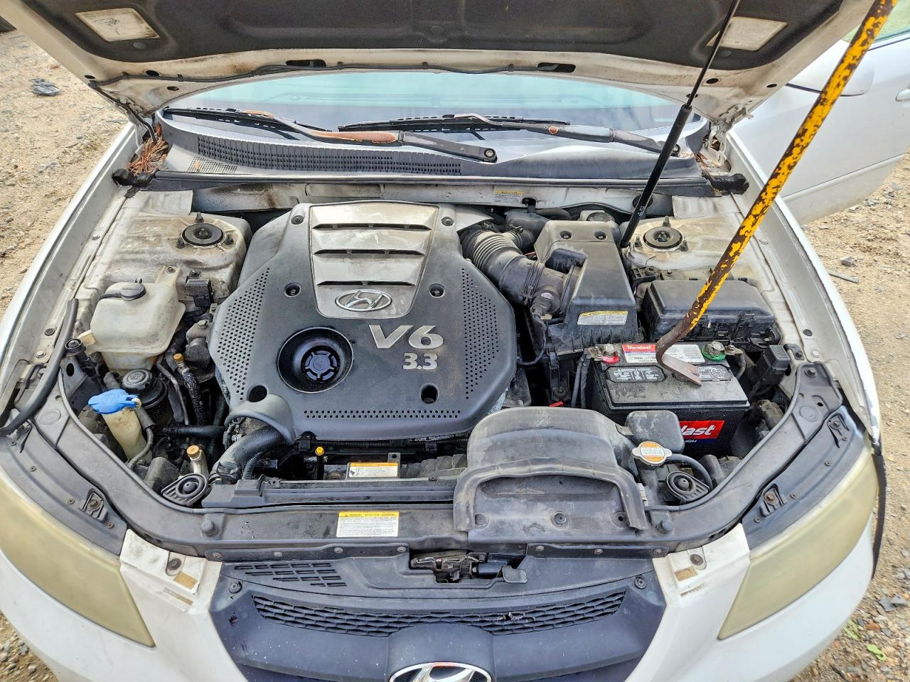 2006 Hyundai Sonata Gls V6 White vin: 5NPEU46FX6H054267