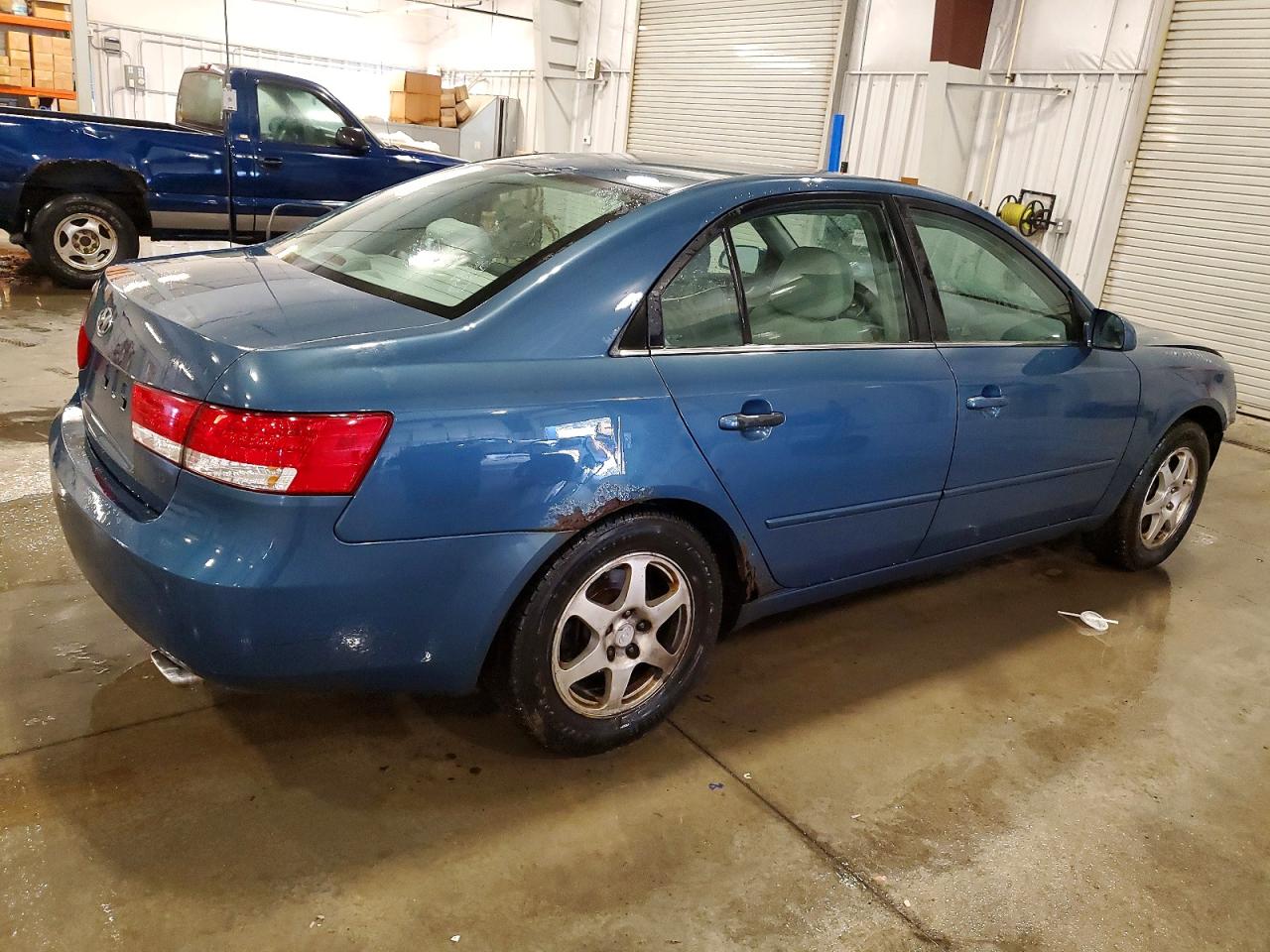 2006 Hyundai Sonata Blue vin: 5NPEU46FX6H143577