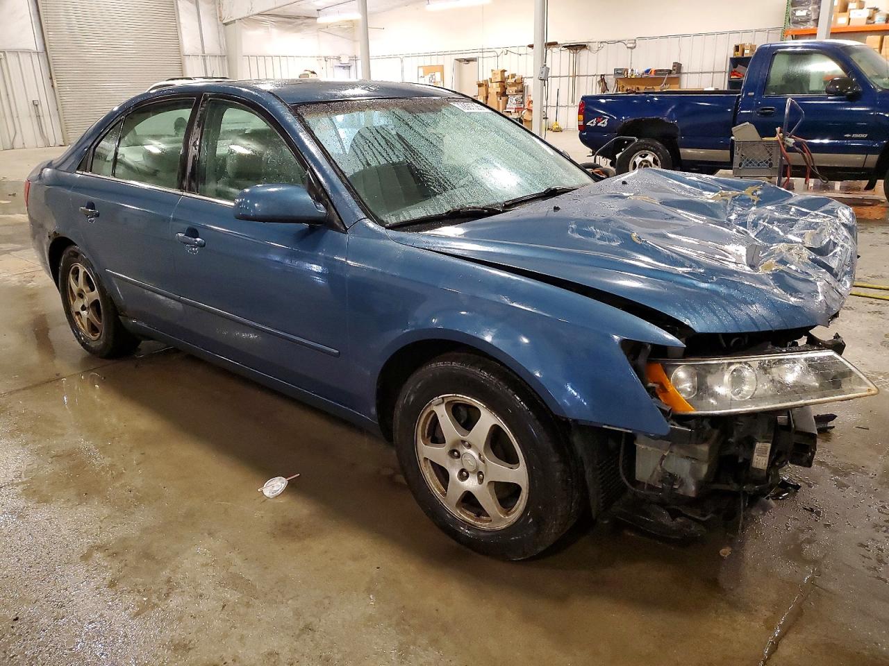 2006 Hyundai Sonata Blue vin: 5NPEU46FX6H143577