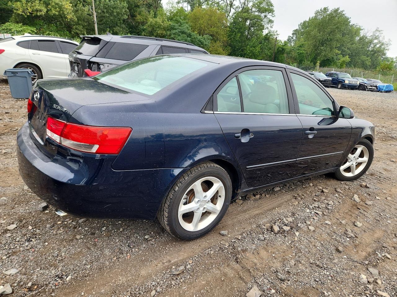 2007 Hyundai Sonata Se Синий vin: 5NPEU46FX7H158470