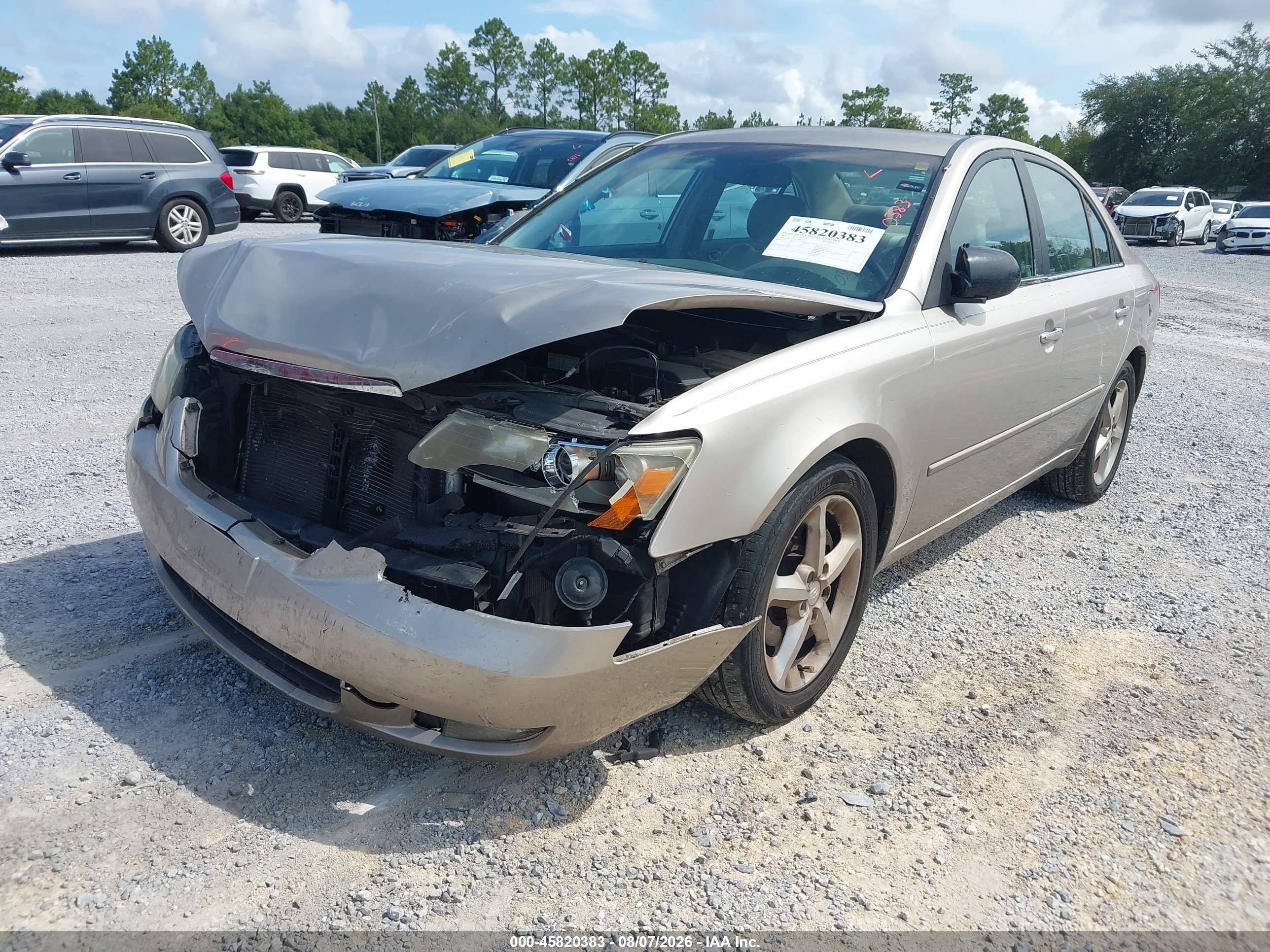2007 Hyundai Sonata Se/limited Champagne vin: 5NPEU46FX7H160722