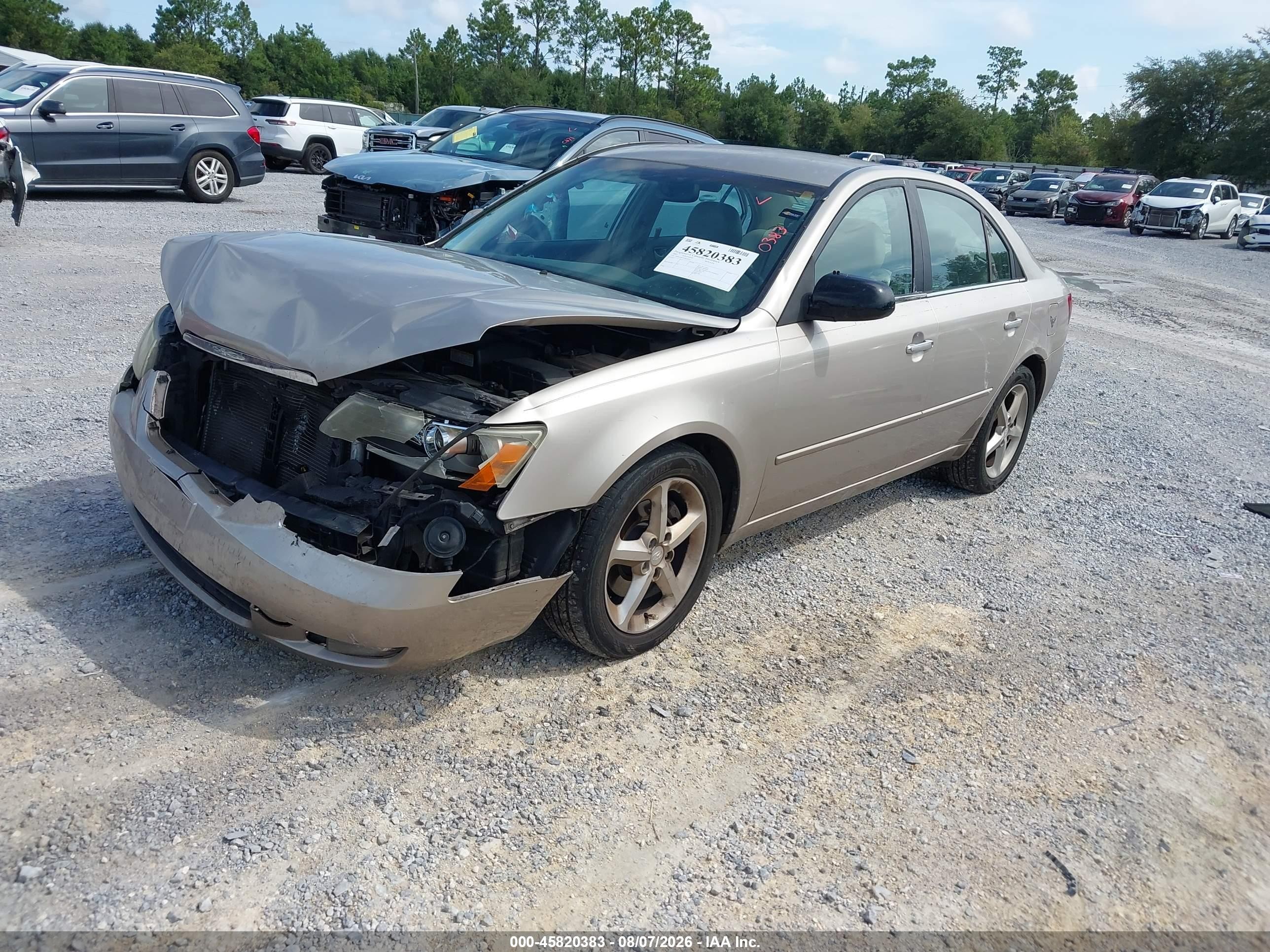 2007 Hyundai Sonata Se/limited Champagne vin: 5NPEU46FX7H160722
