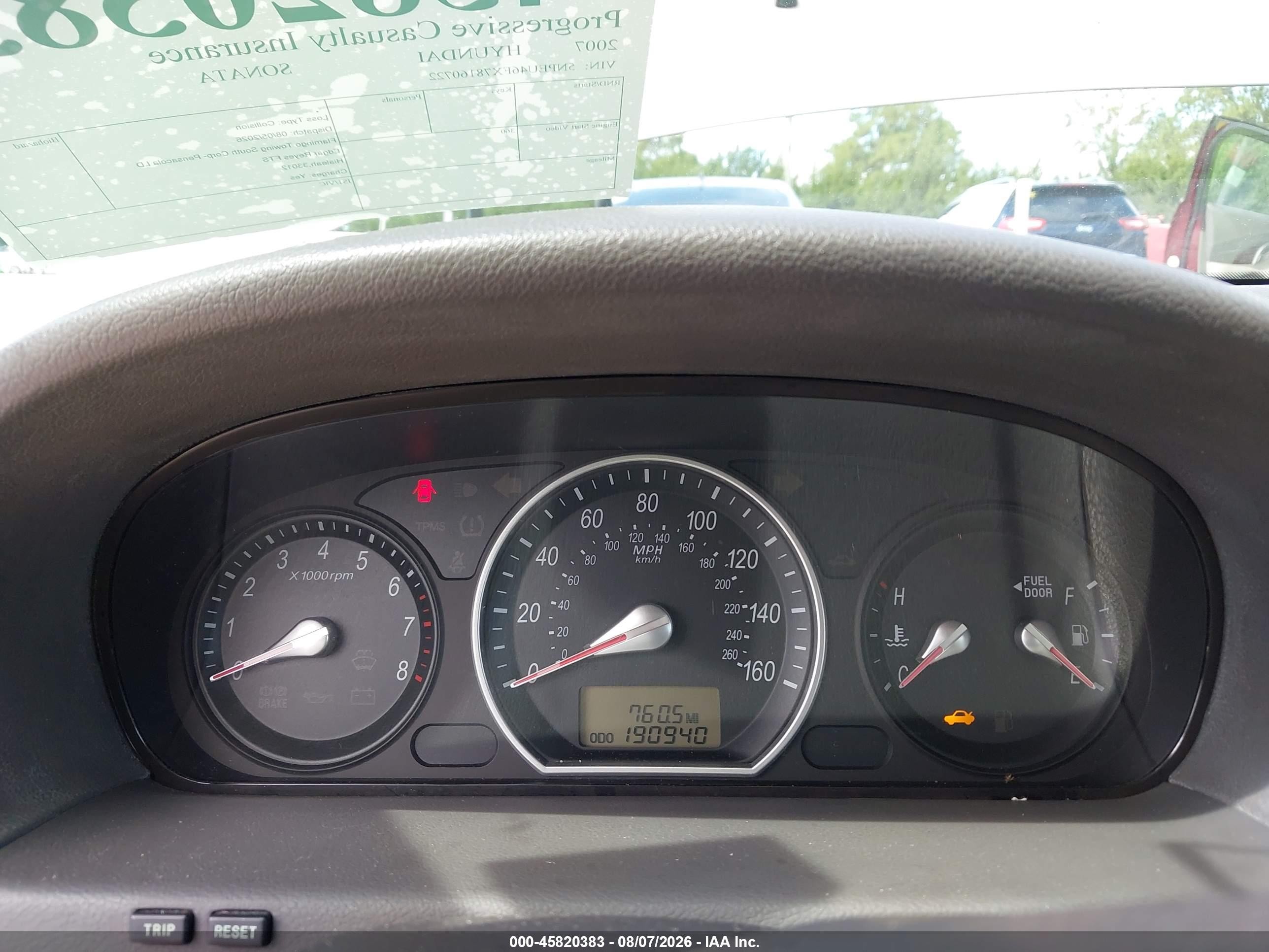 2007 Hyundai Sonata Se/limited Champagne vin: 5NPEU46FX7H160722