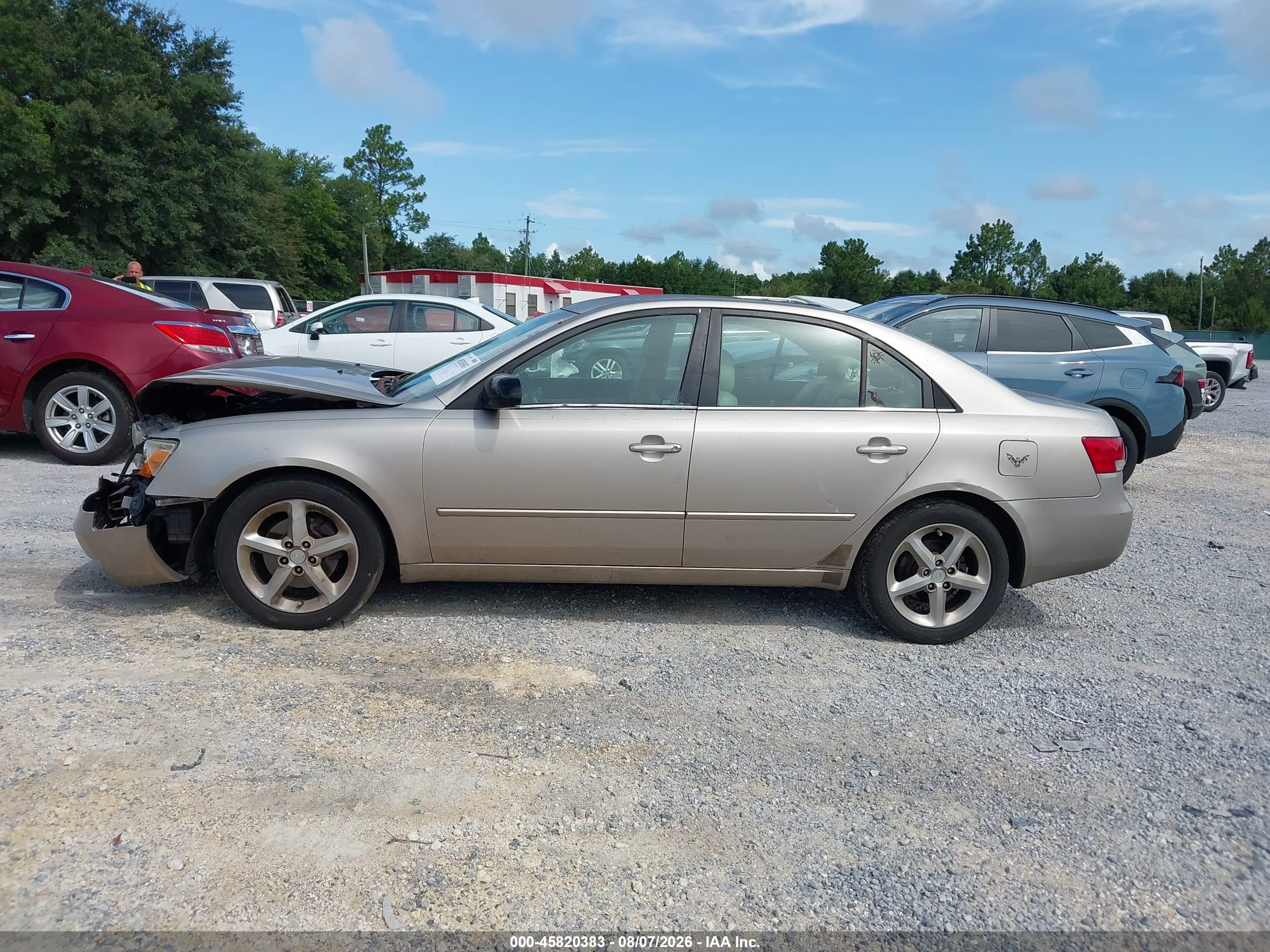 2007 Hyundai Sonata Se/limited Champagne vin: 5NPEU46FX7H160722