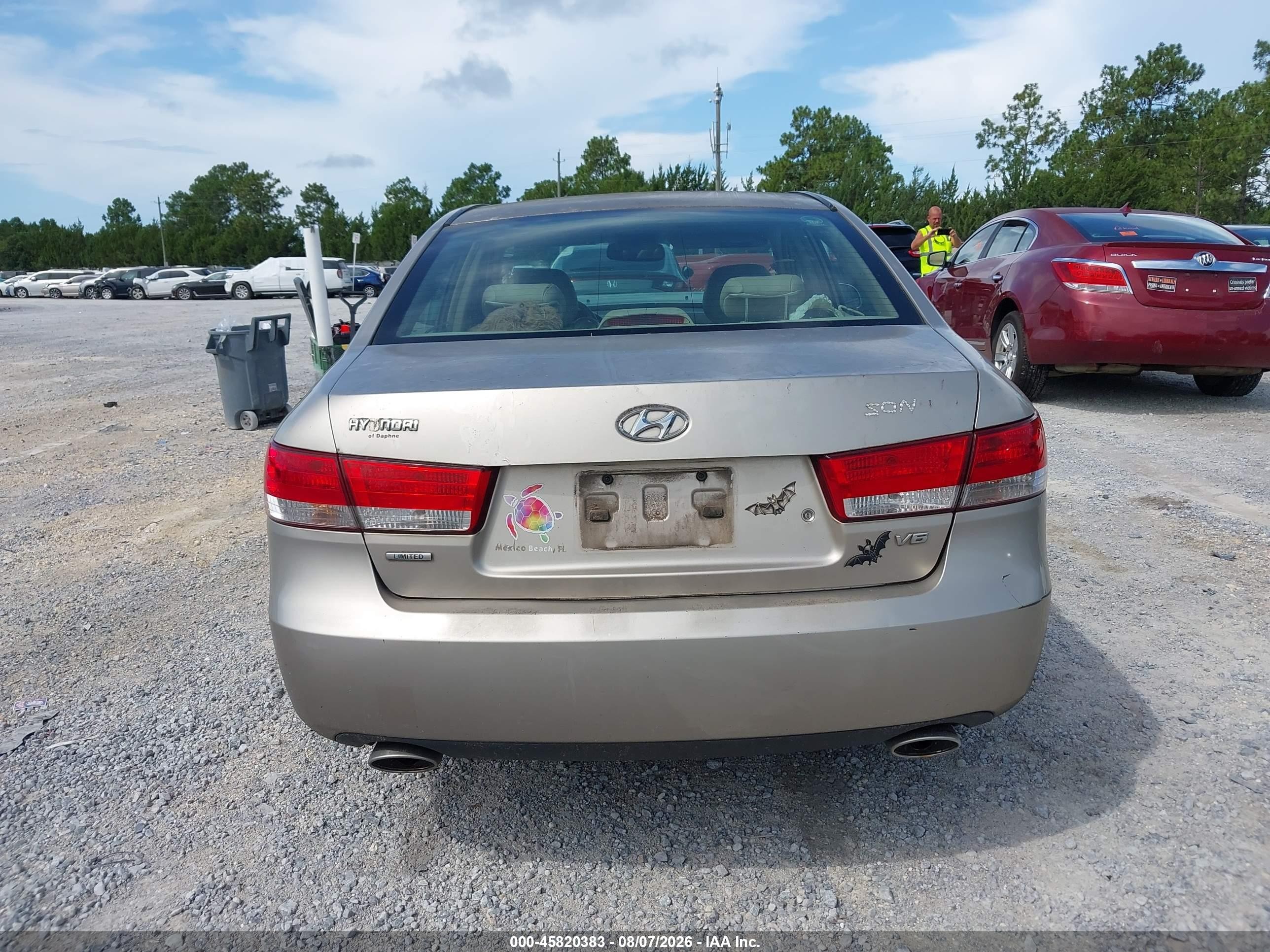 2007 Hyundai Sonata Se/limited Champagne vin: 5NPEU46FX7H160722