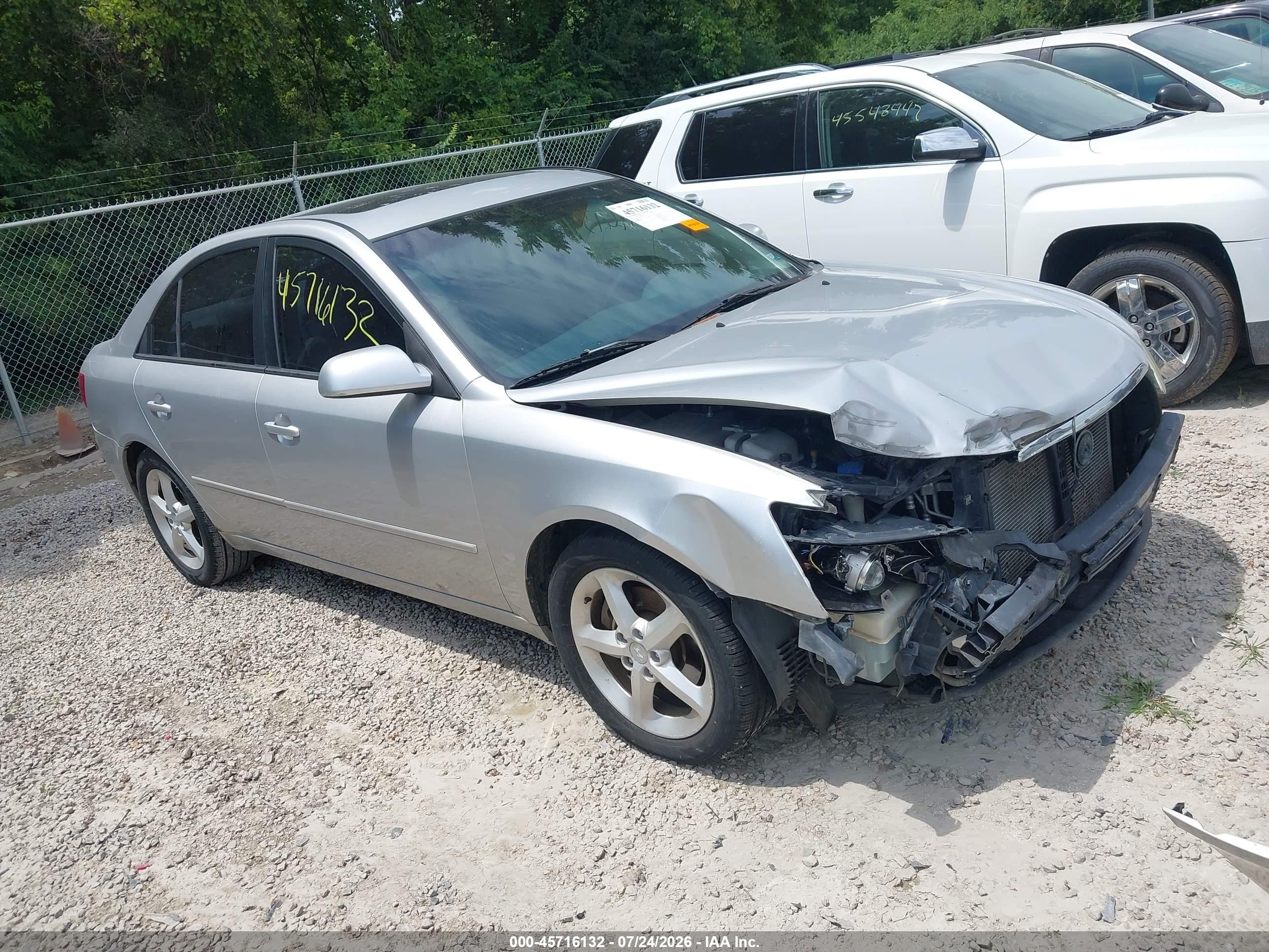 2007 Hyundai Sonata Limited/limited W/xm/se/se W/xm Silver vin: 5NPEU46FX7H177522