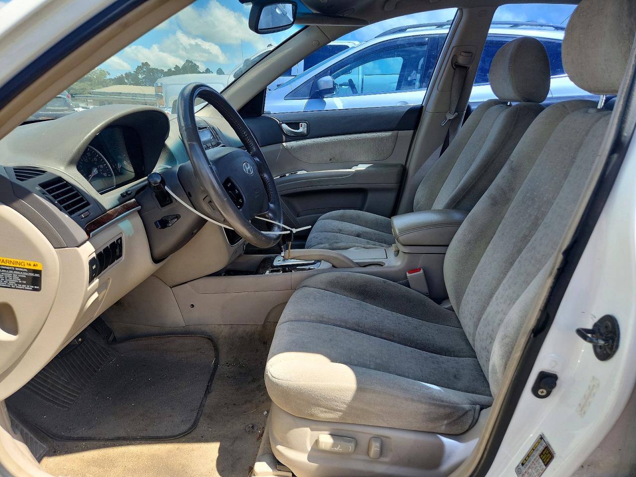 2007 Hyundai Sonata Se White vin: 5NPEU46FX7H220899