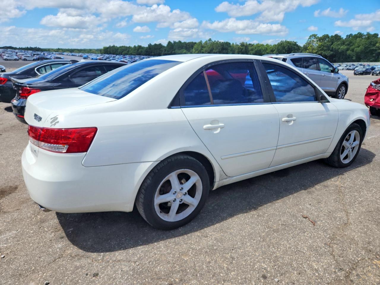 2007 Hyundai Sonata Se White vin: 5NPEU46FX7H220899