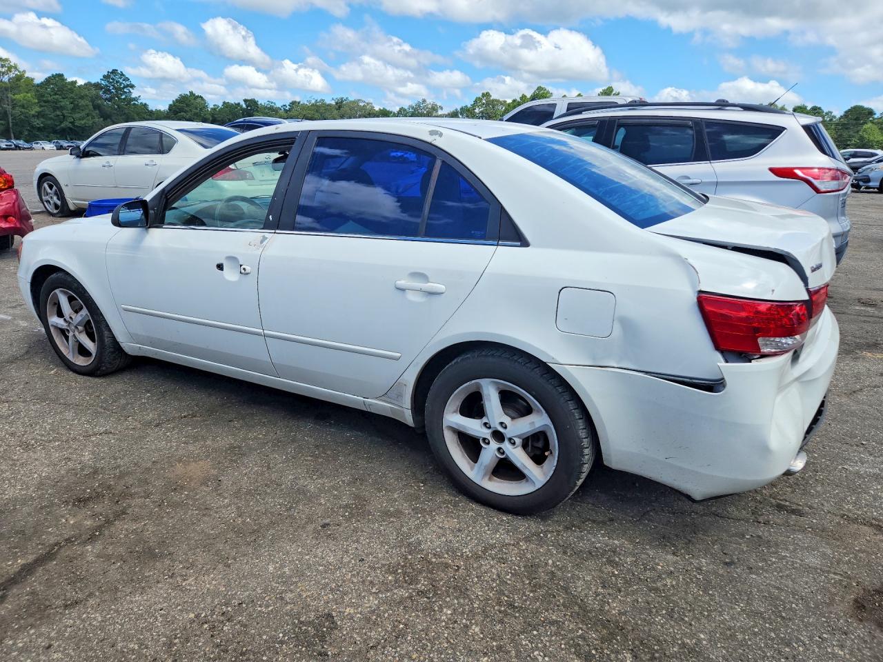 2007 Hyundai Sonata Se White vin: 5NPEU46FX7H220899