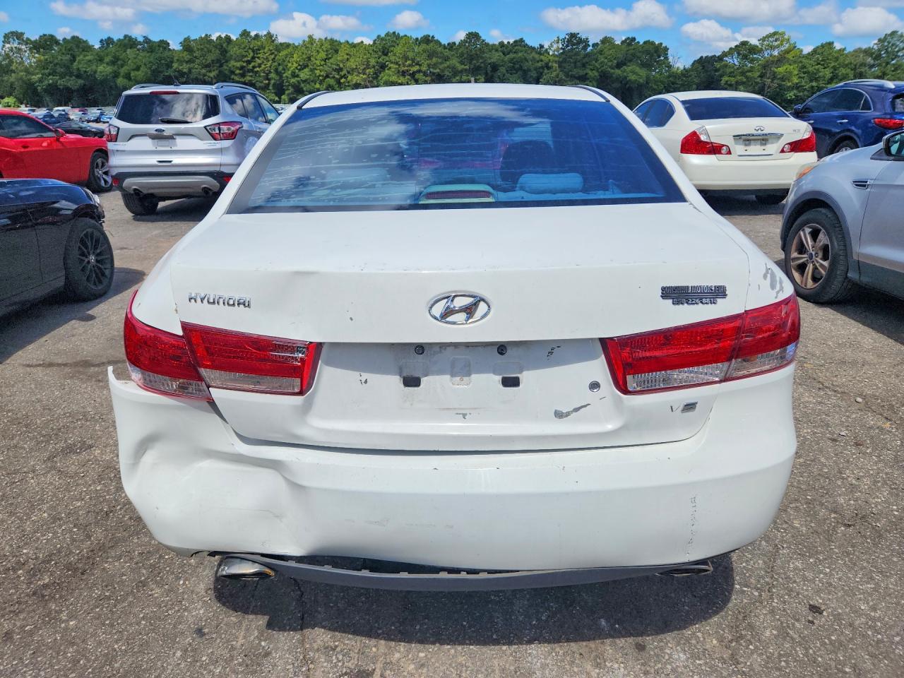 2007 Hyundai Sonata Se White vin: 5NPEU46FX7H220899