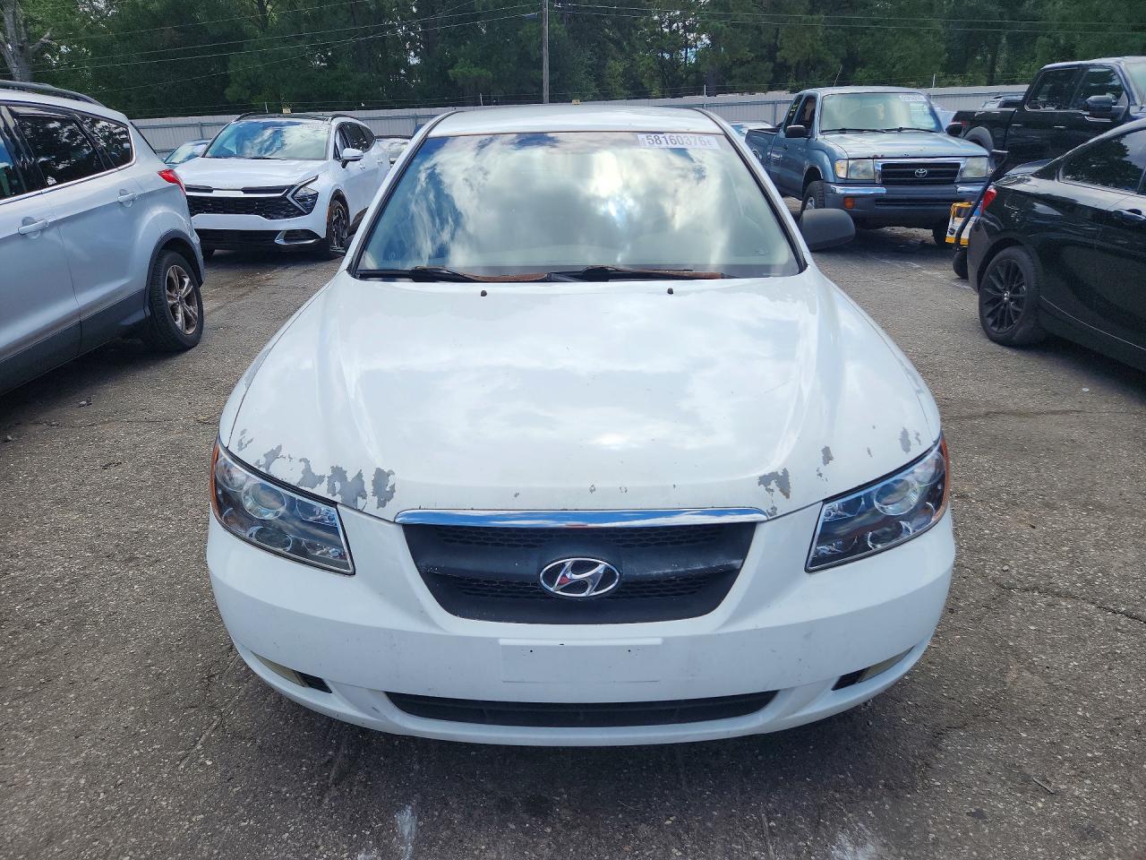 2007 Hyundai Sonata Se White vin: 5NPEU46FX7H220899