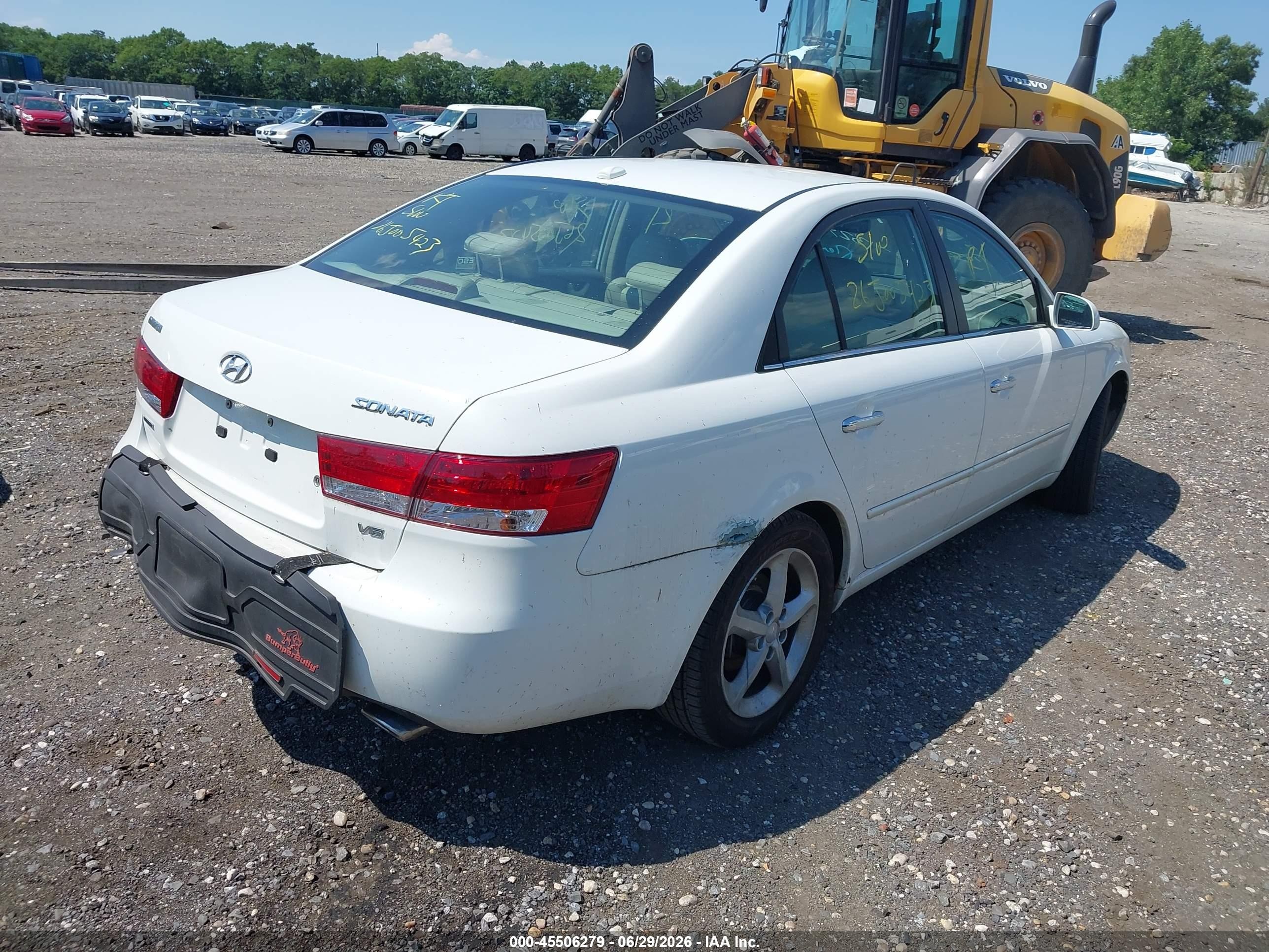 2007 Hyundai Sonata Limited/limited W/xm/se/se W/xm White vin: 5NPEU46FX7H248265