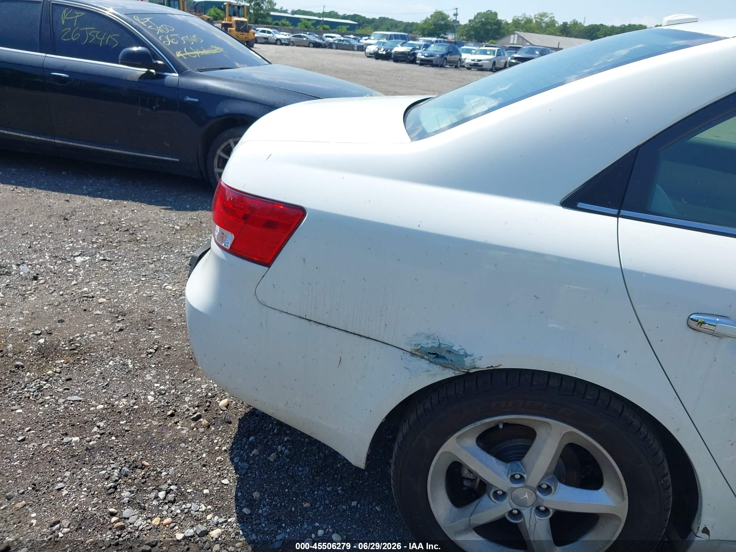 2007 Hyundai Sonata Limited/limited W/xm/se/se W/xm White vin: 5NPEU46FX7H248265