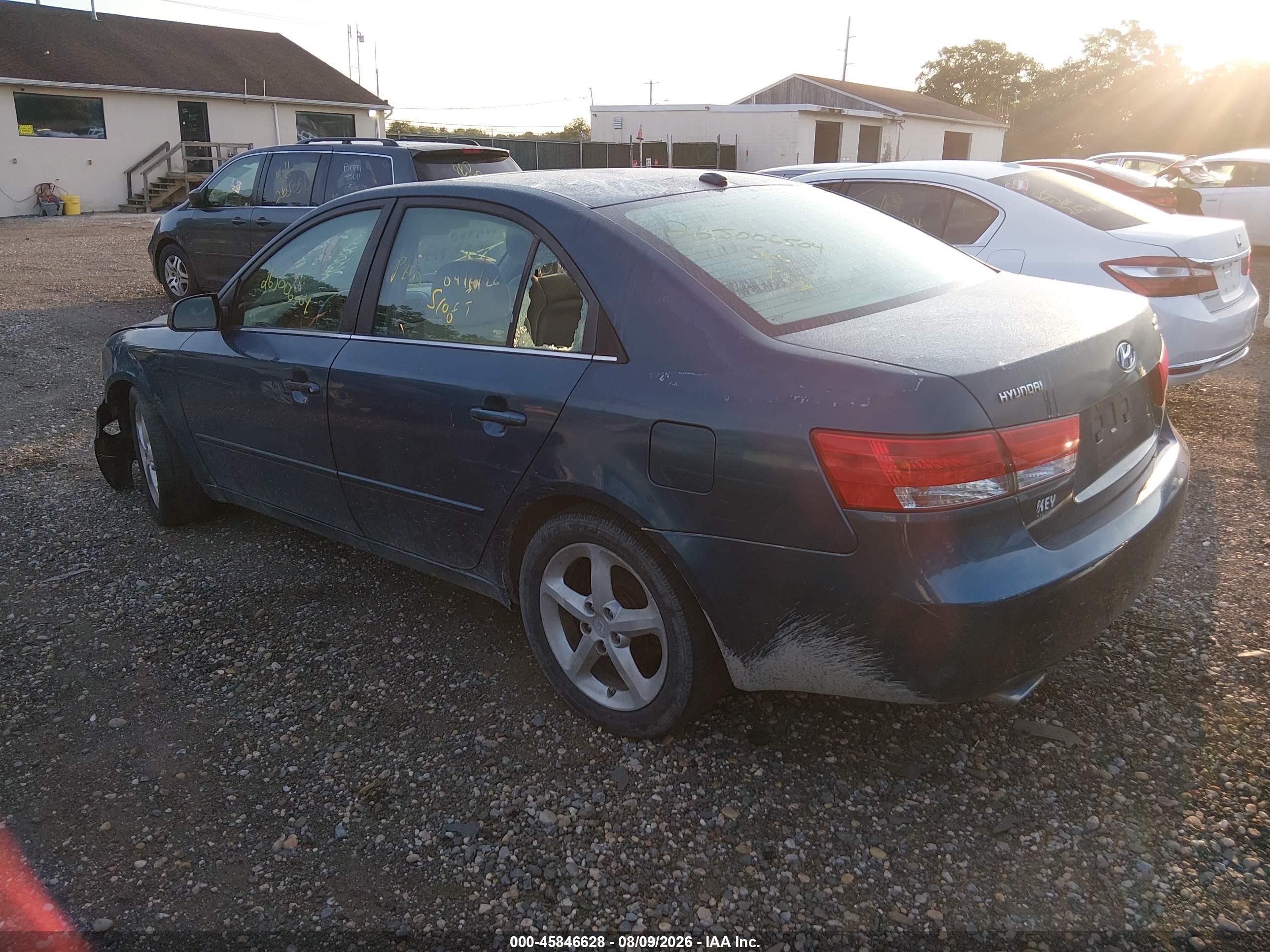 2007 Hyundai Sonata Limited/limited W/xm/se/se W/xm Blue vin: 5NPEU46FX7H267723