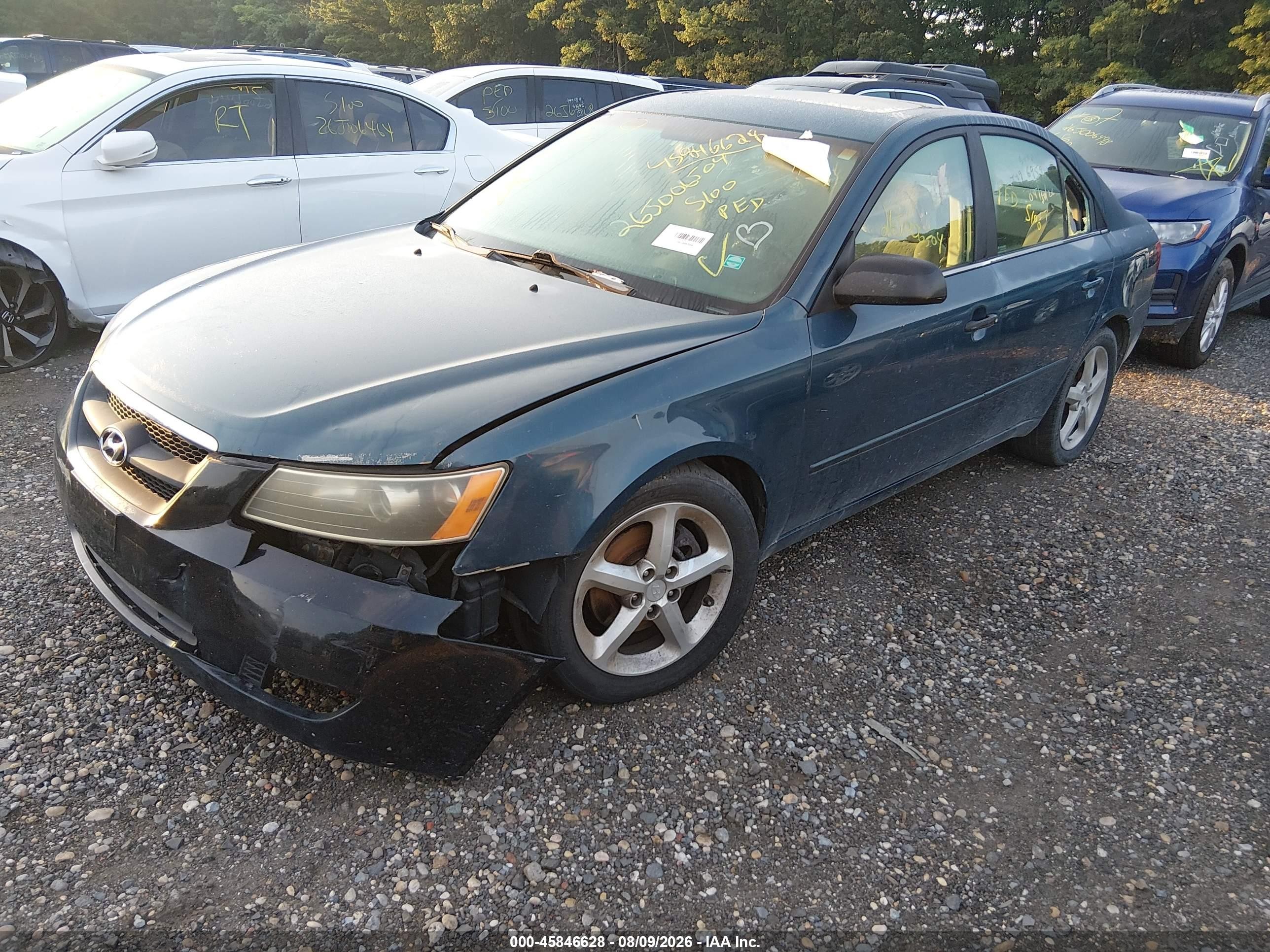 2007 Hyundai Sonata Limited/limited W/xm/se/se W/xm Blue vin: 5NPEU46FX7H267723
