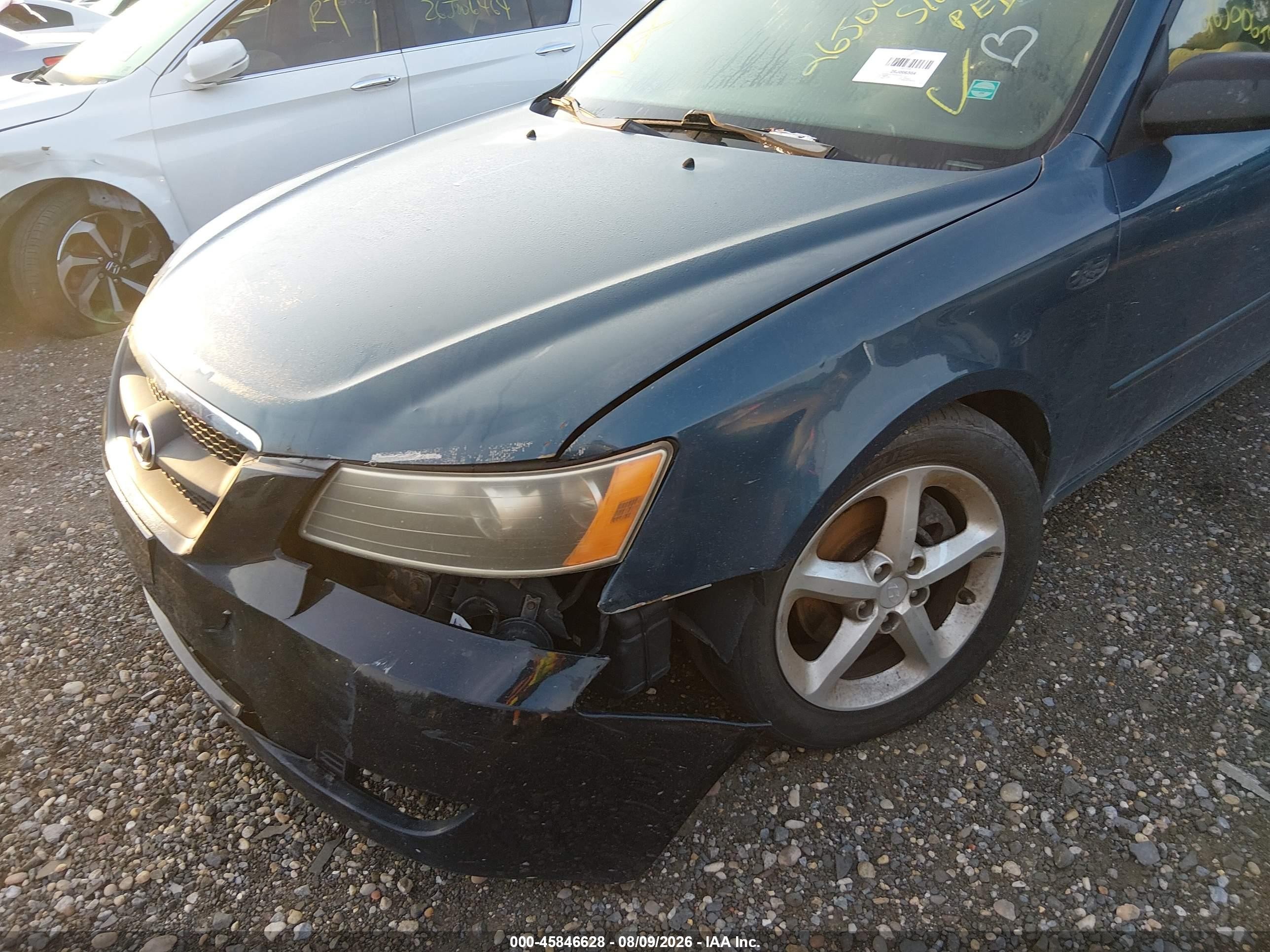 2007 Hyundai Sonata Limited/limited W/xm/se/se W/xm Blue vin: 5NPEU46FX7H267723