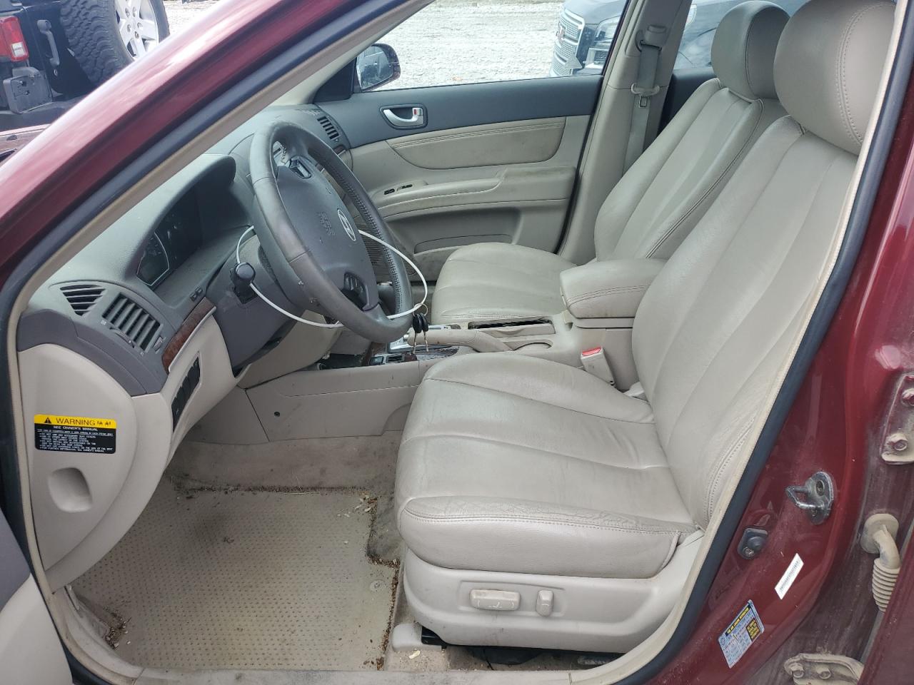 2007 Hyundai Sonata Se Burgundy vin: 5NPEU46FX7H271853