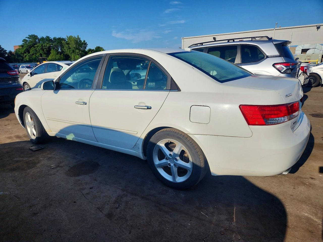 2007 Hyundai Sonata Se White vin: 5NPEU46FX7H291696