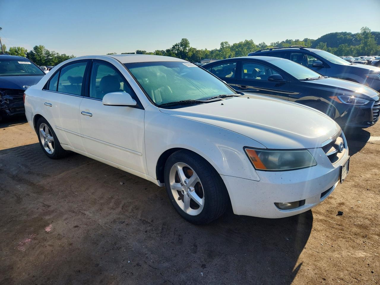 2007 Hyundai Sonata Se White vin: 5NPEU46FX7H291696