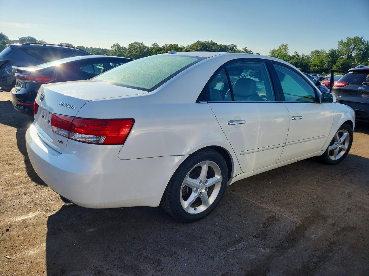 2007 Hyundai Sonata Se White vin: 5NPEU46FX7H291696
