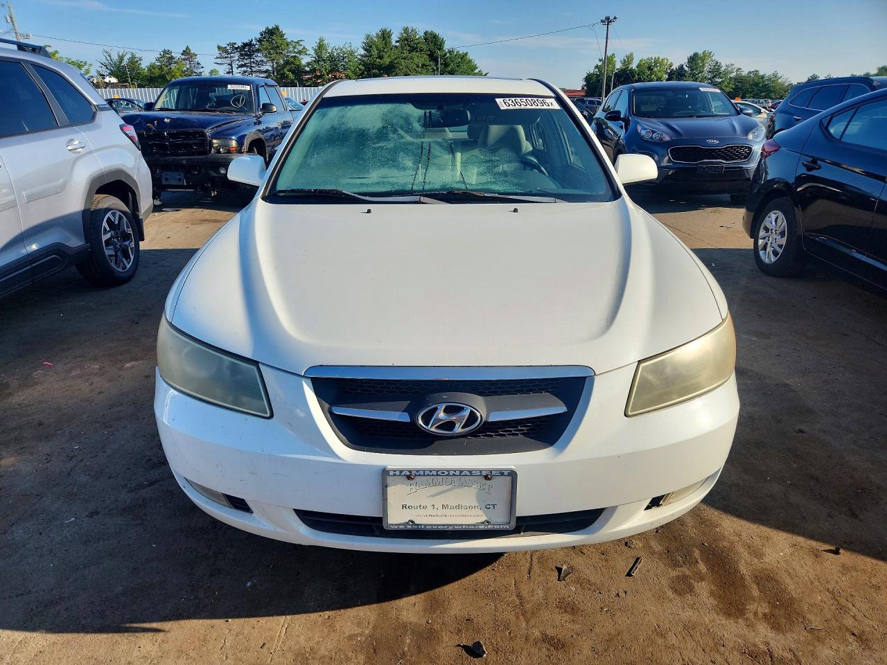 2007 Hyundai Sonata Se White vin: 5NPEU46FX7H291696