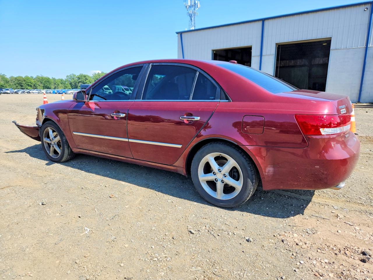 2008 Hyundai Sonata Se V6 Maroon vin: 5NPEU46FX8H306392