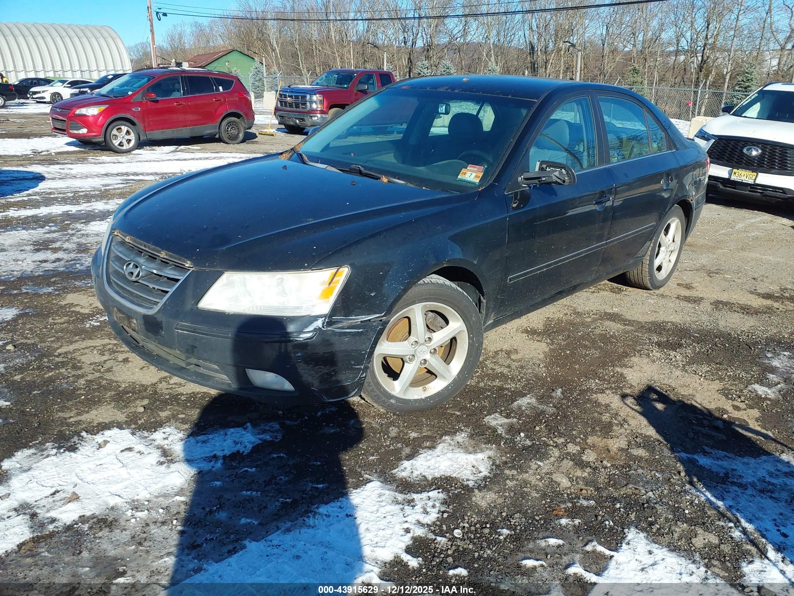 2009 Hyundai Sonata Se V6 Black vin: 5NPEU46FX9H443818