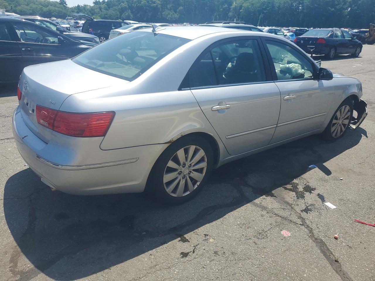 2009 Hyundai Sonata Limited V6 Silver vin: 5NPEU46FX9H570102