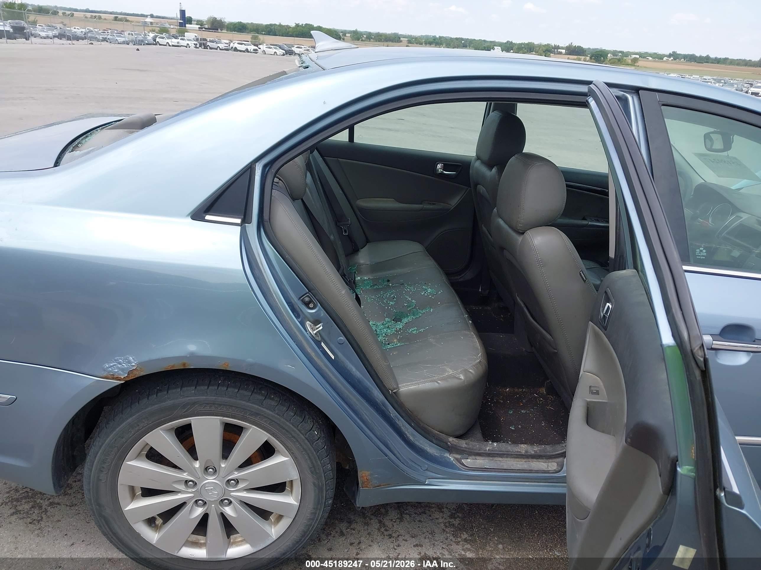 2010 Hyundai Sonata Limited Blue vin: 5NPEU4AC0AH641986