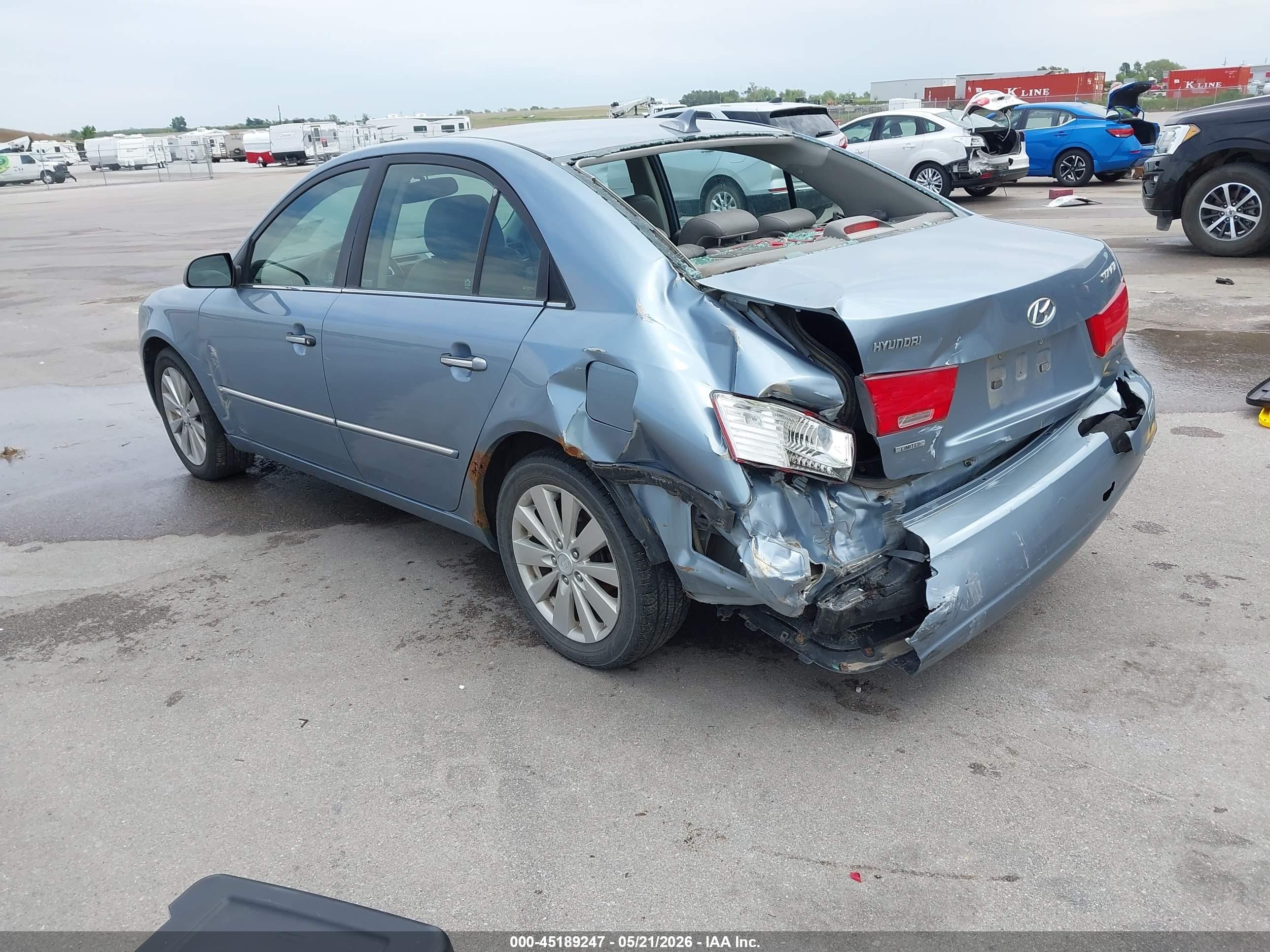 2010 Hyundai Sonata Limited Blue vin: 5NPEU4AC0AH641986