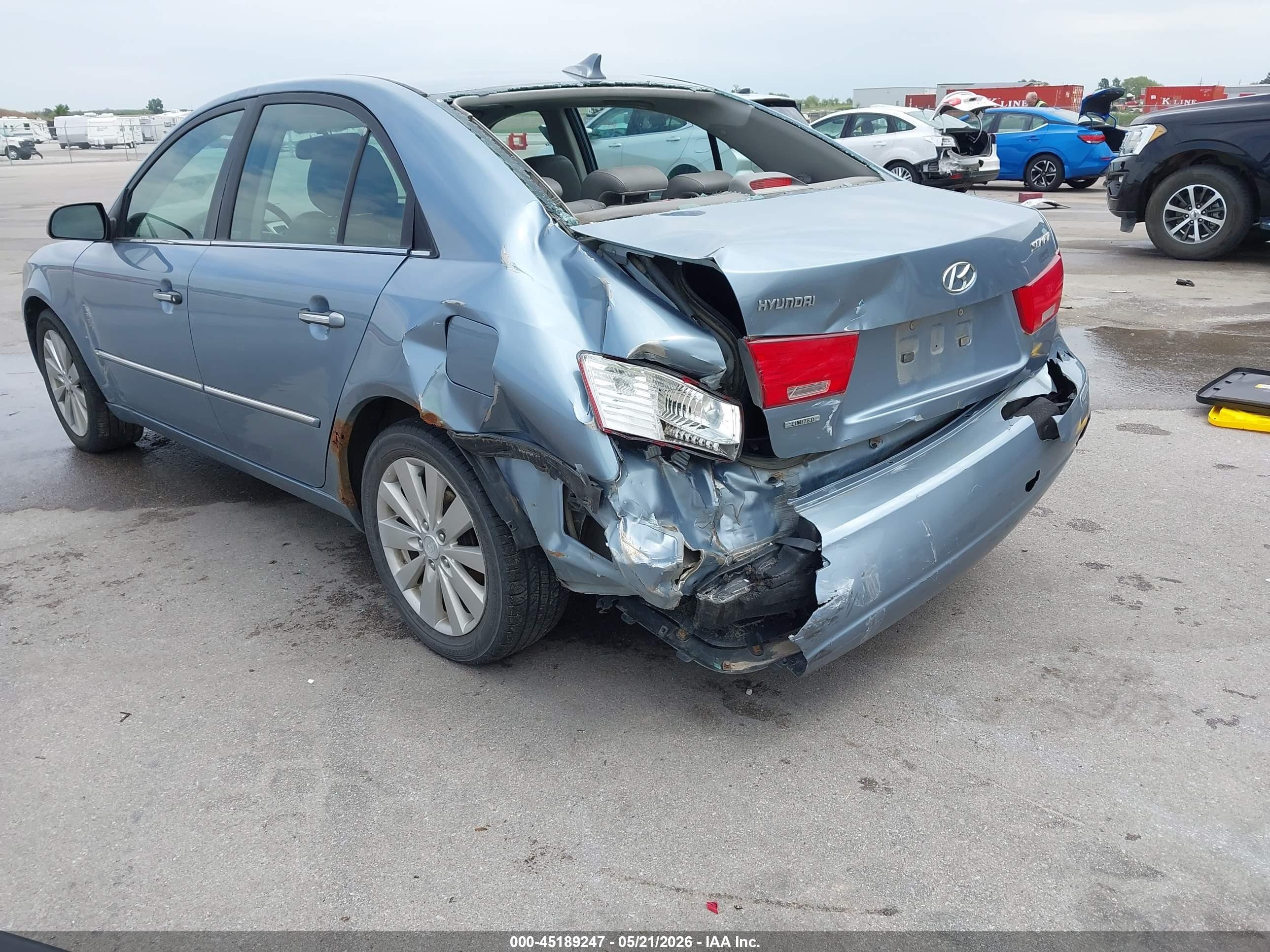 2010 Hyundai Sonata Limited Blue vin: 5NPEU4AC0AH641986