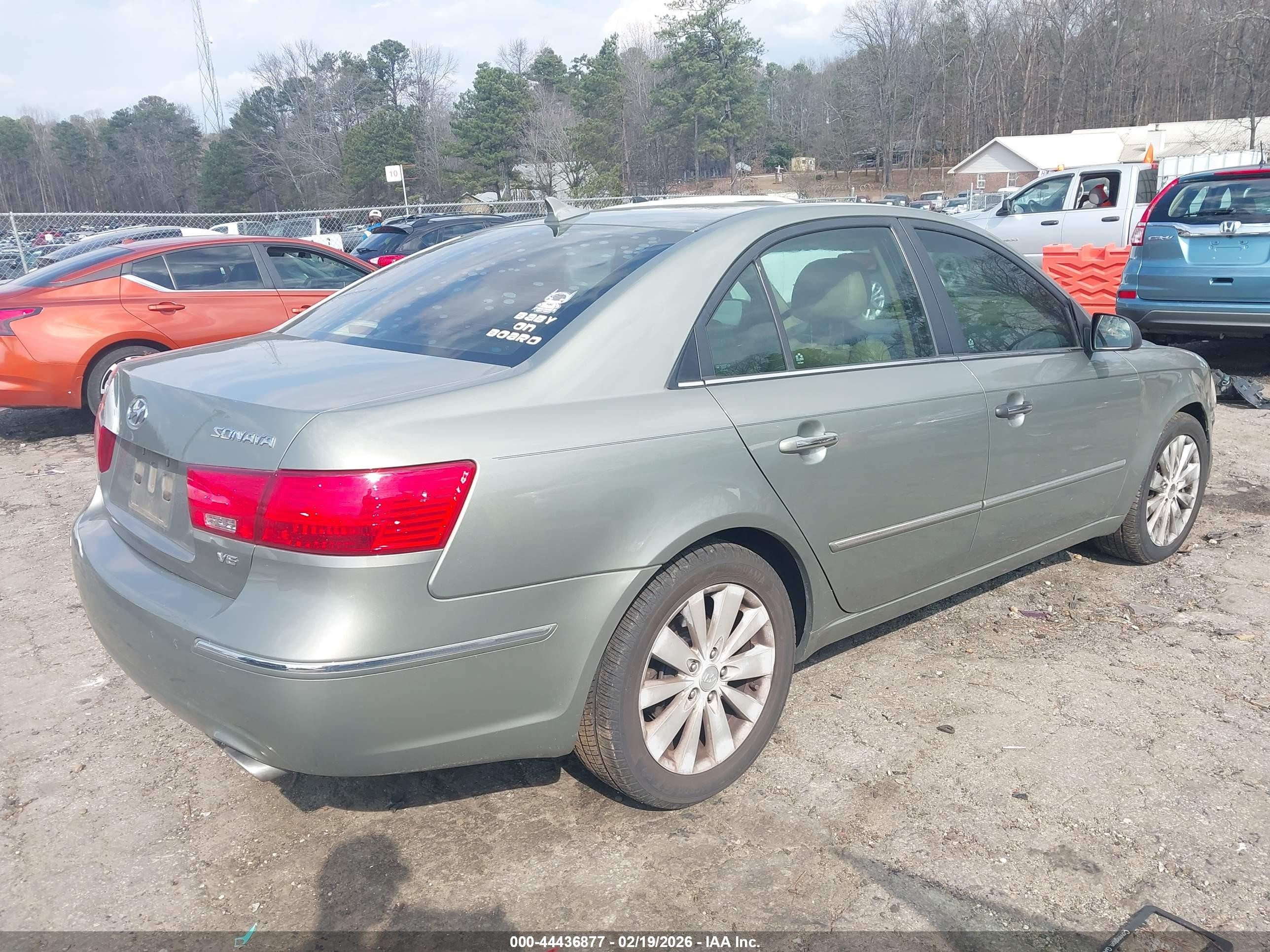 2010 Hyundai Sonata Limited V6 Зеленый vin: 5NPEU4AF1AH604827