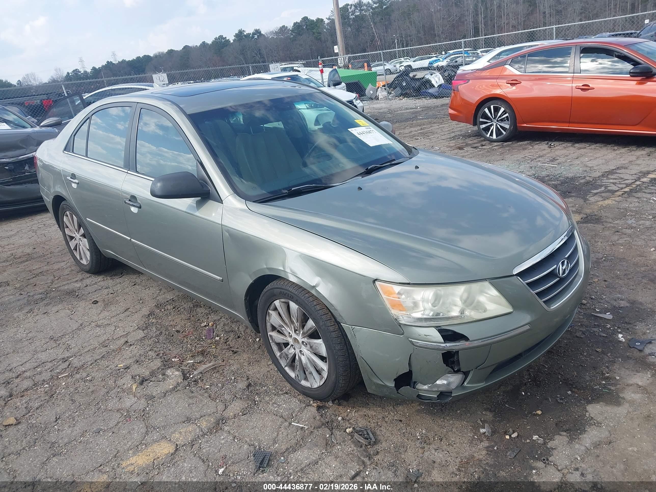 2010 Hyundai Sonata Limited V6 Зеленый vin: 5NPEU4AF1AH604827
