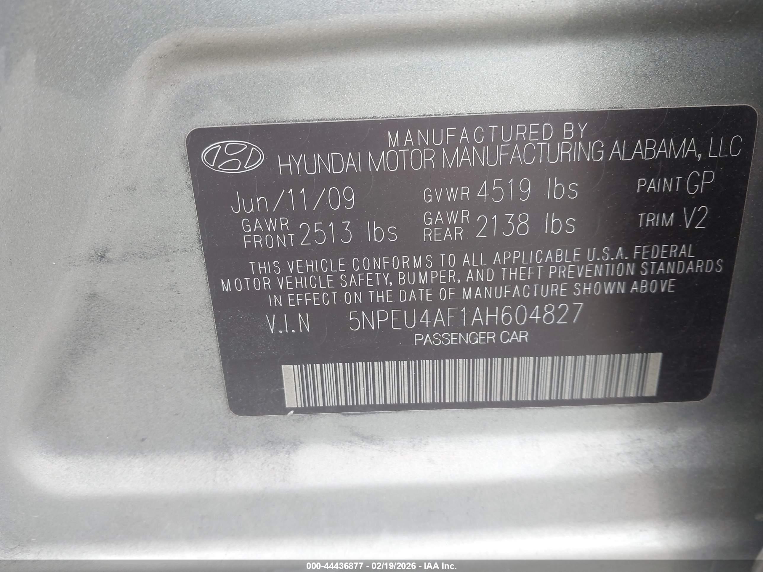 2010 Hyundai Sonata Limited V6 Зеленый vin: 5NPEU4AF1AH604827